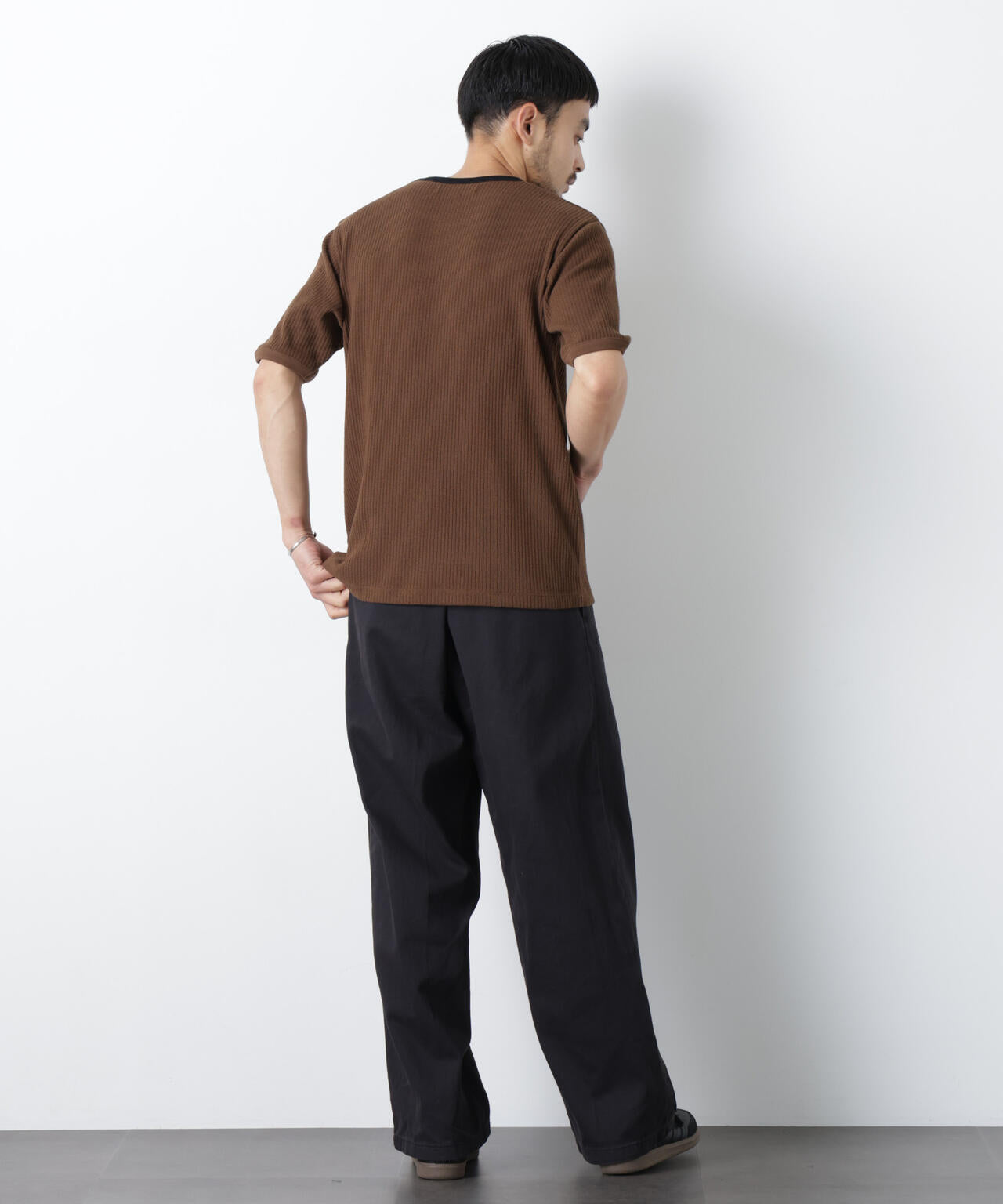 強撚ループヤーン針抜きリンガーTEE