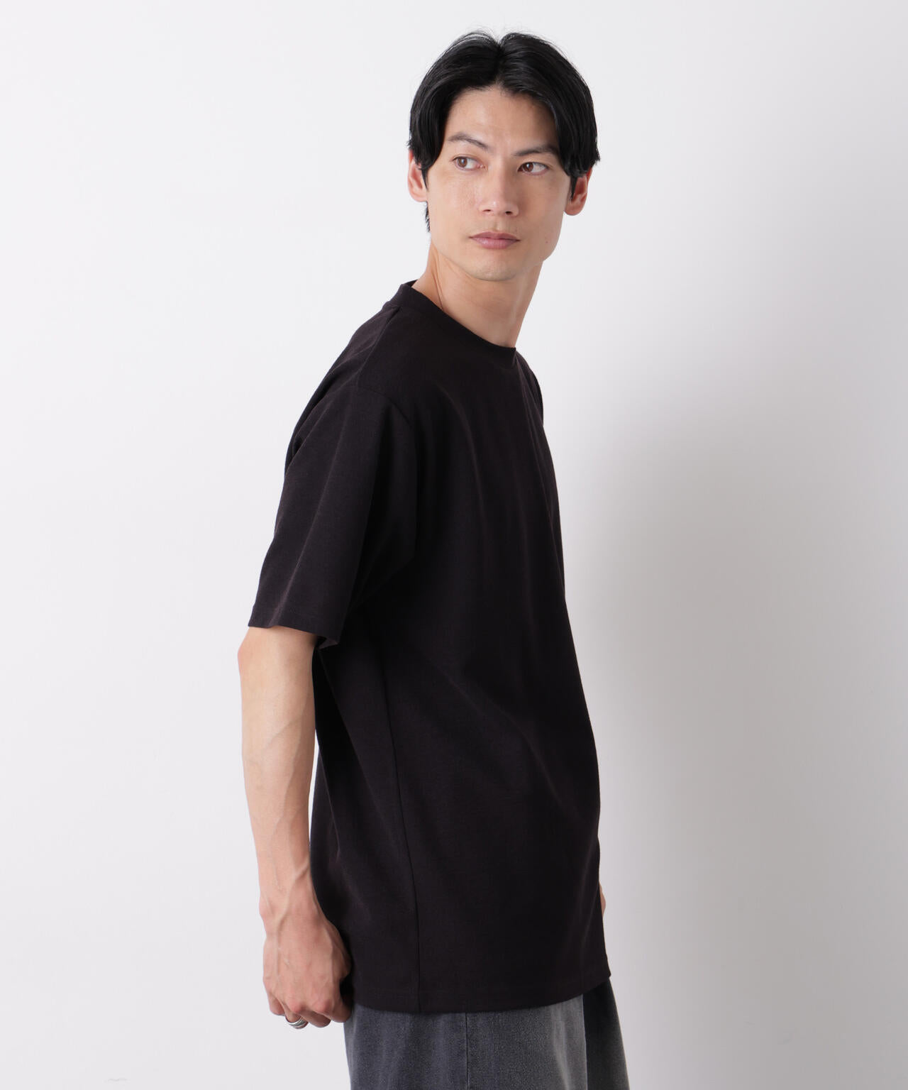 マイクロパイル クルーネックTシャツ 吸水速乾（セットアップ可）