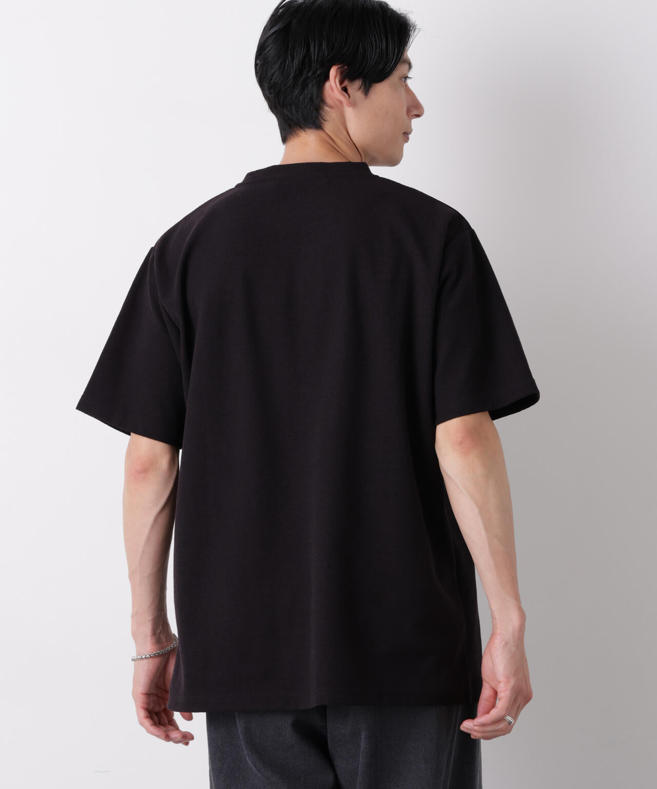 マイクロパイル クルーネックTシャツ 吸水速乾（セットアップ可）