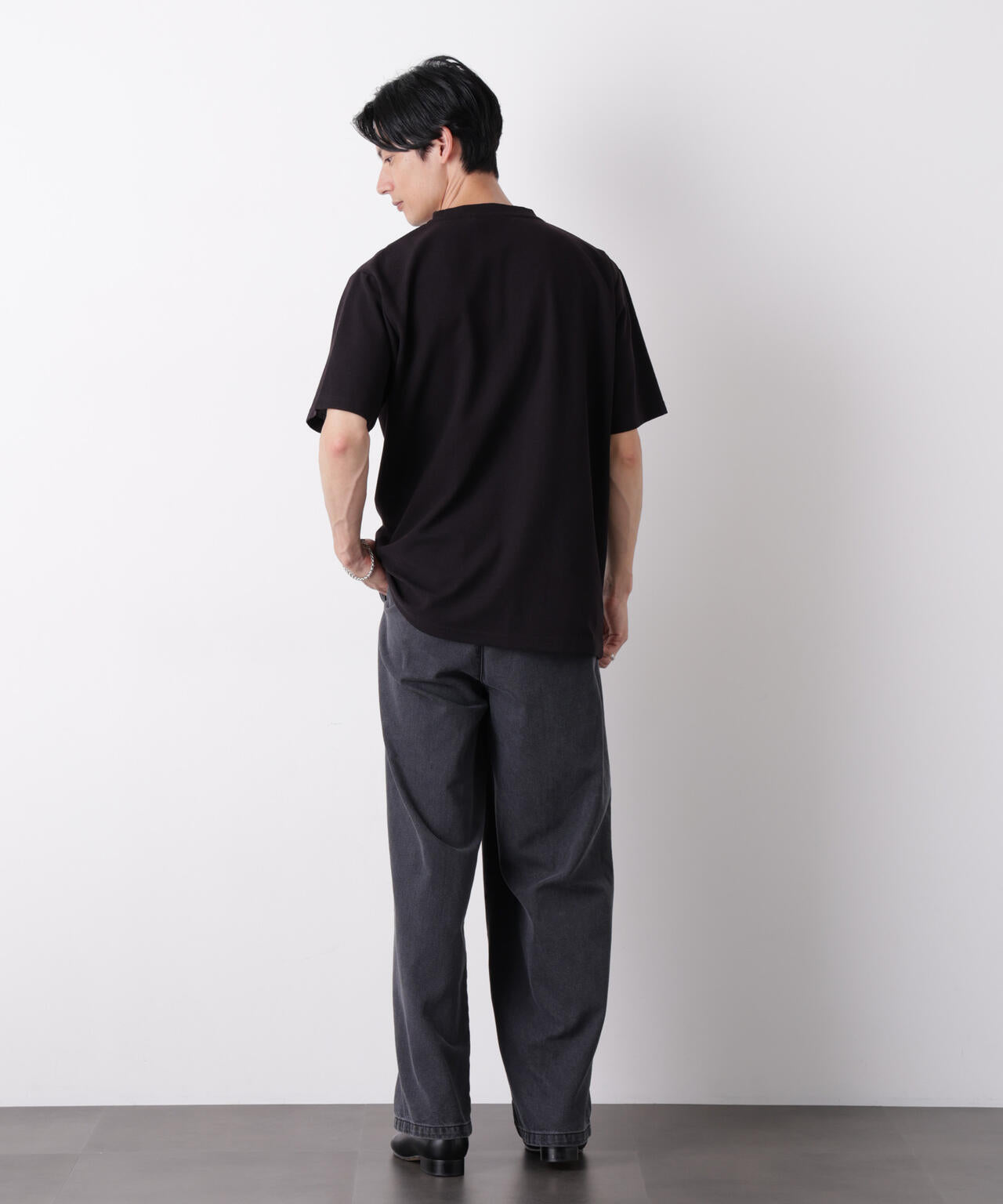 マイクロパイル クルーネックTシャツ 吸水速乾（セットアップ可）