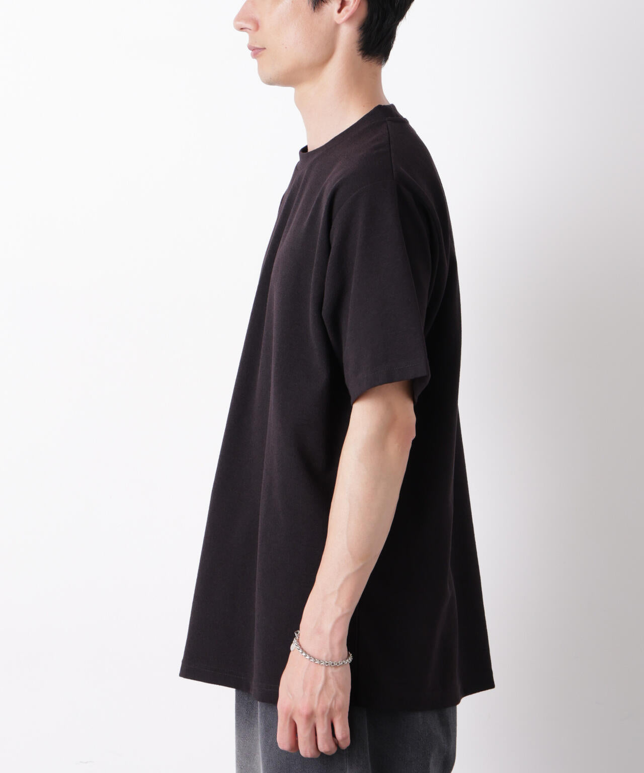マイクロパイル クルーネックTシャツ 吸水速乾（セットアップ可）