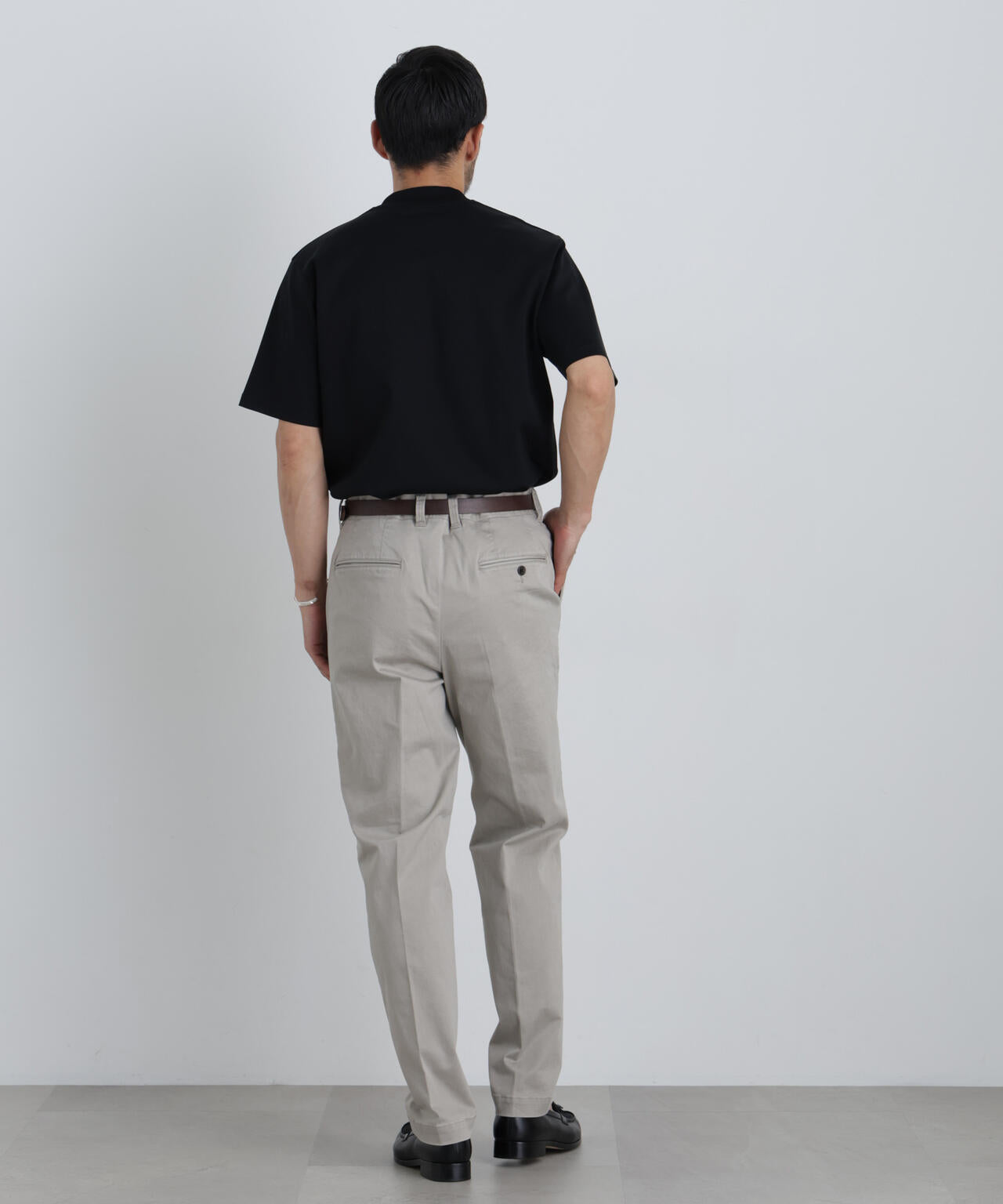 NewOnTrousers フェードサテンSlim テーパー