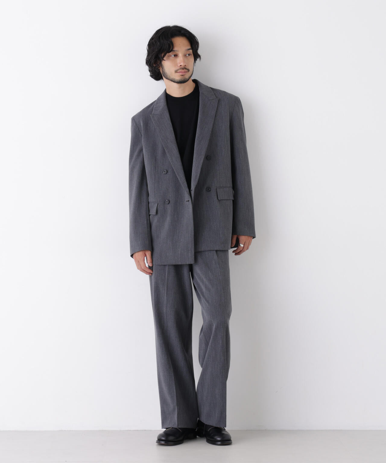 ｢DELEGANT｣ ワンタックストレートトラウザーズ（セットアップ可）