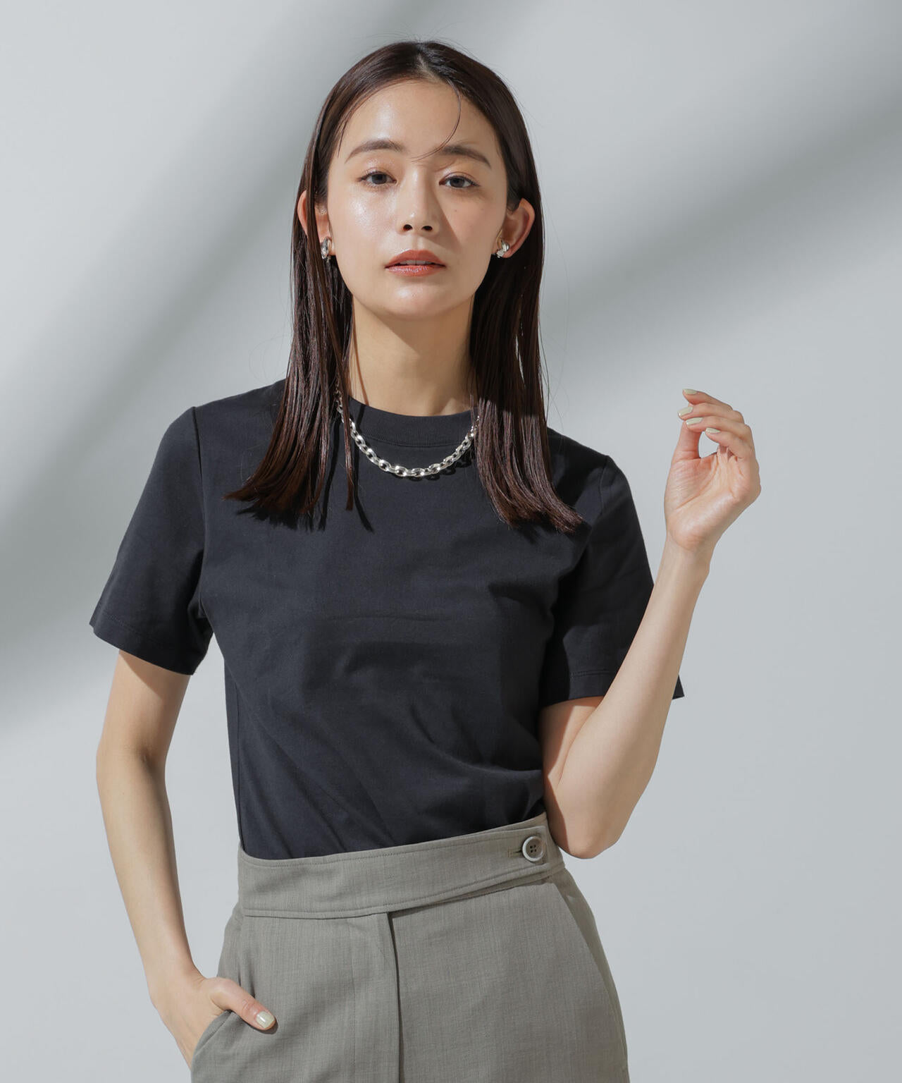 Anti Soaked(R) 汗染み防止 クルーネックTシャツ