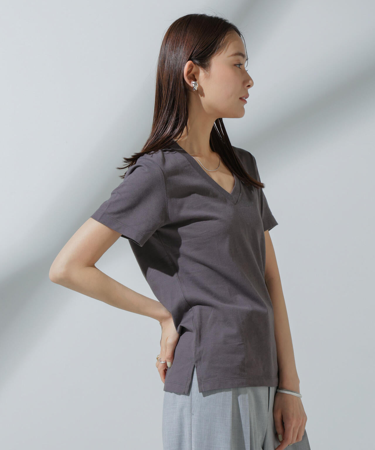 Anti Soaked(R) 汗染み防止 VネックTシャツ