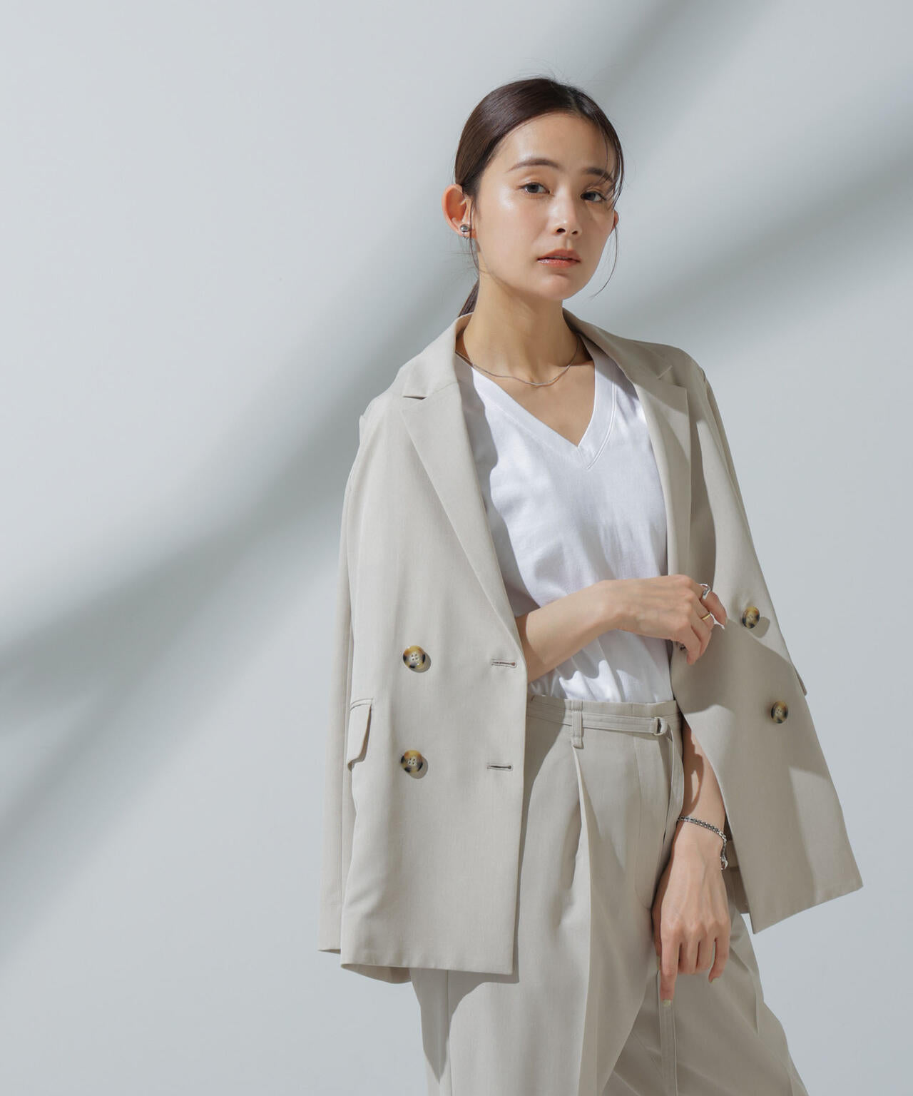 Anti Soaked(R) 汗染み防止 VネックTシャツ