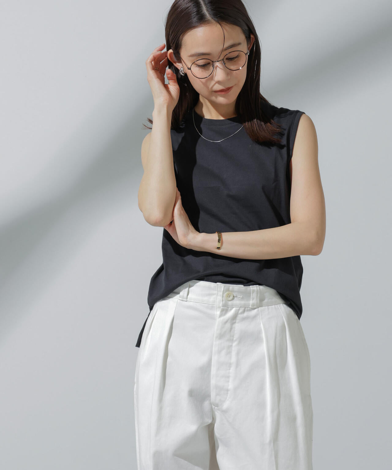 Anti Soaked(R) 汗染み防止 ノースリーブTシャツ