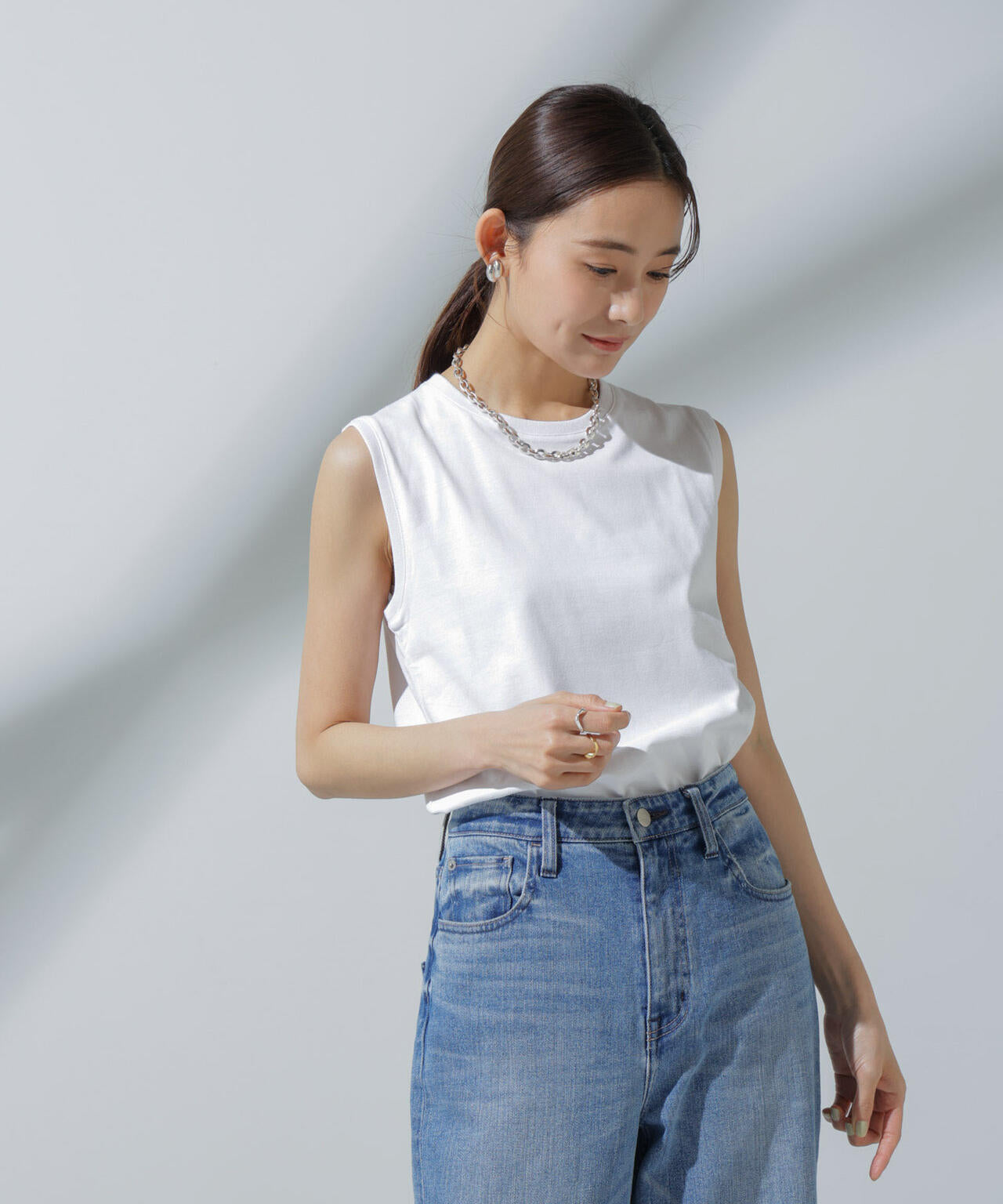 Anti Soaked(R) 汗染み防止 ノースリーブTシャツ