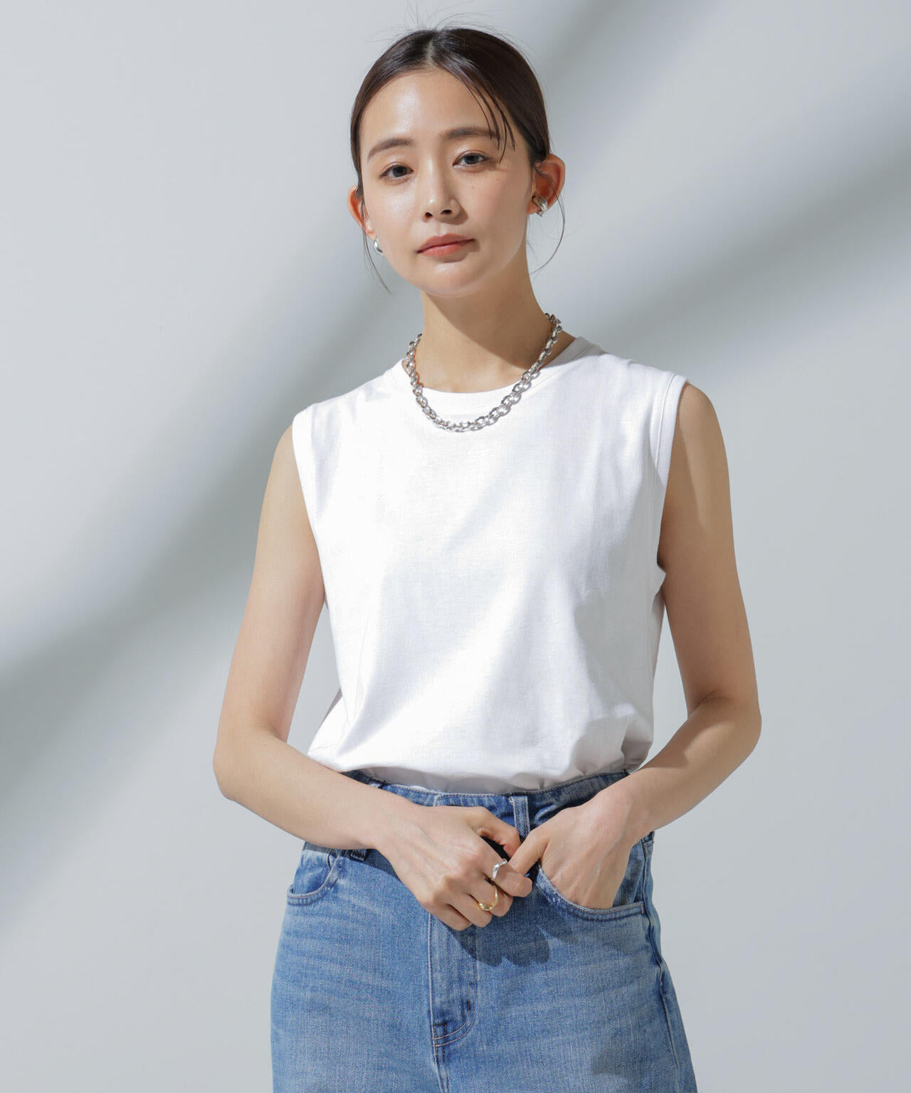 Anti Soaked(R) 汗染み防止 ノースリーブTシャツ