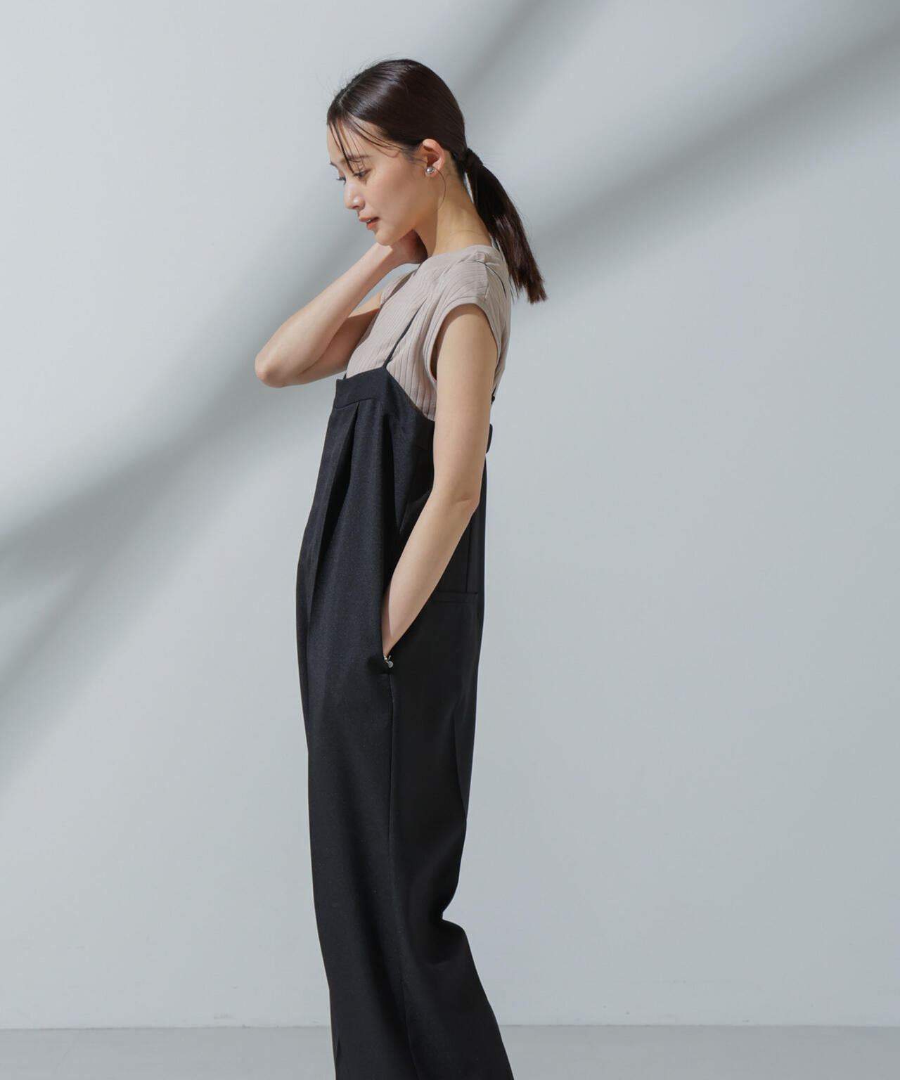Anti Soaked(R) 汗染み防止 リブノースリーブTシャツ