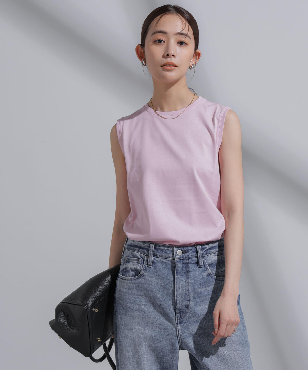 Anti Soaked(R)  汗染み防止 カラフルノースリTシャツ
