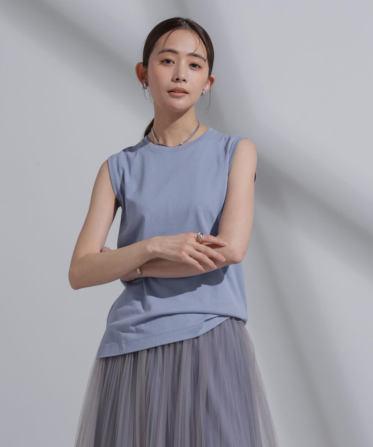Anti Soaked(R)  汗染み防止 カラフルノースリTシャツ