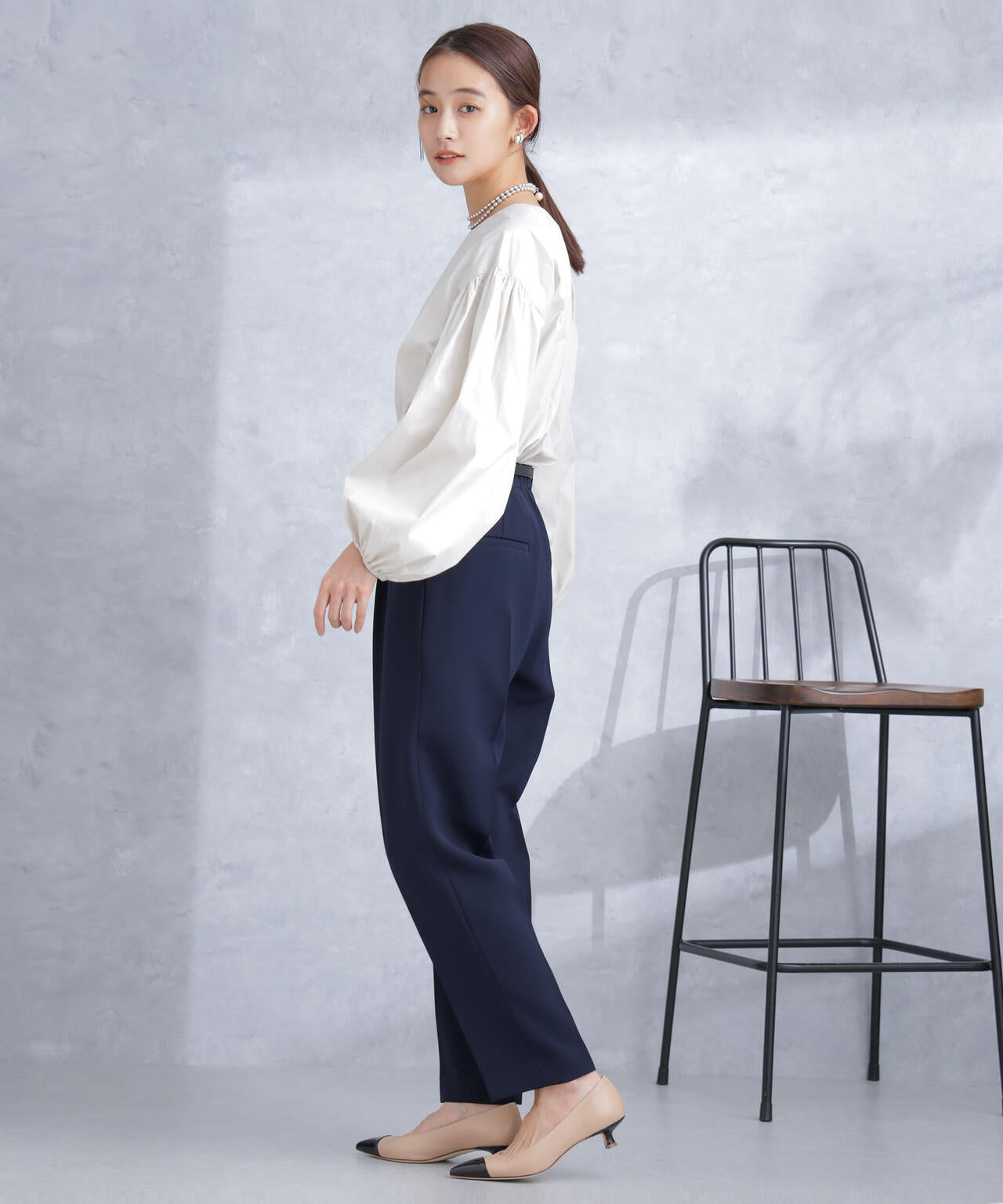 デイリーファンクション タックテーパードパンツ(セットアップ可)