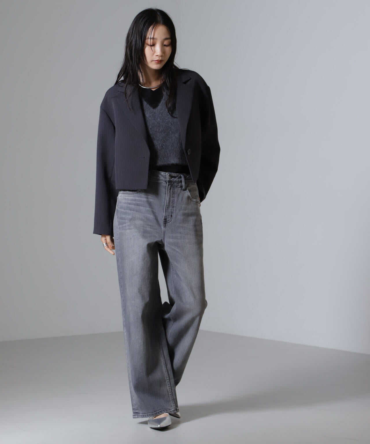 Reflax(R)ダブルクロスショートジャケット