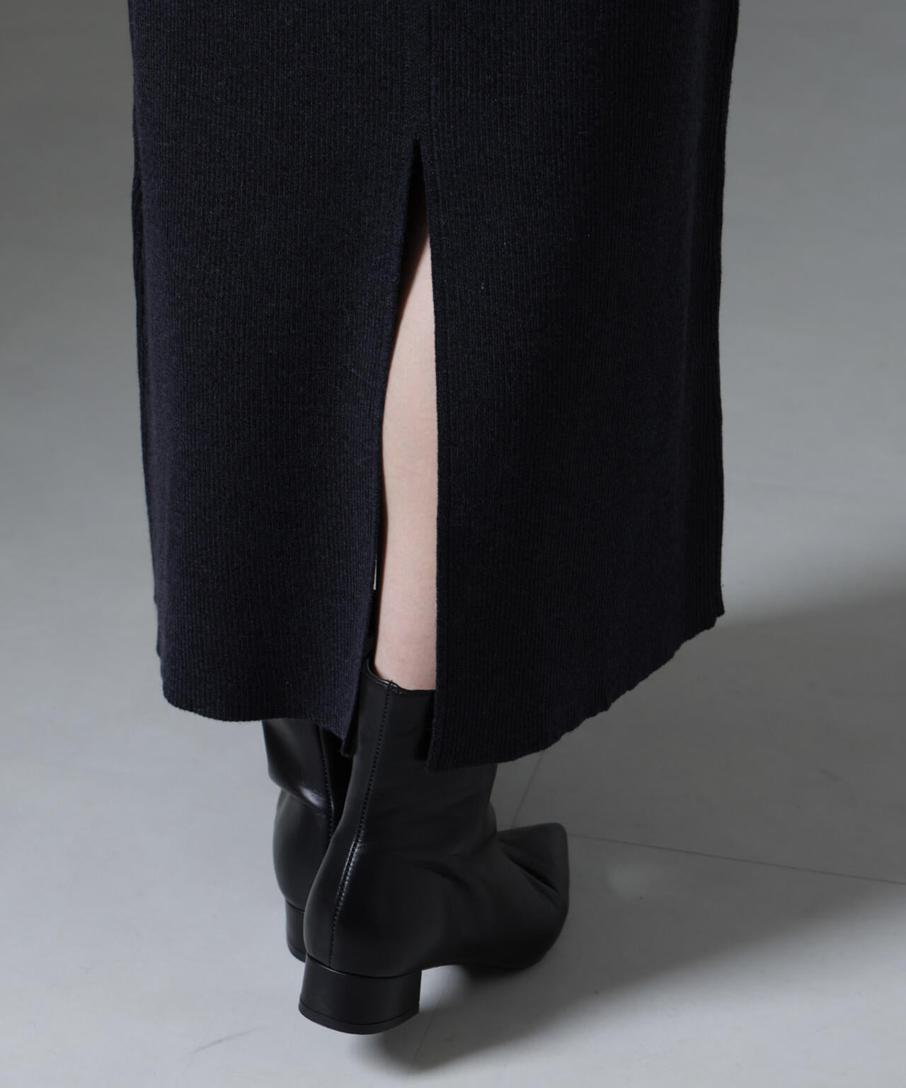 ニットキャミワンピース+ニットポロカーディガンSET
