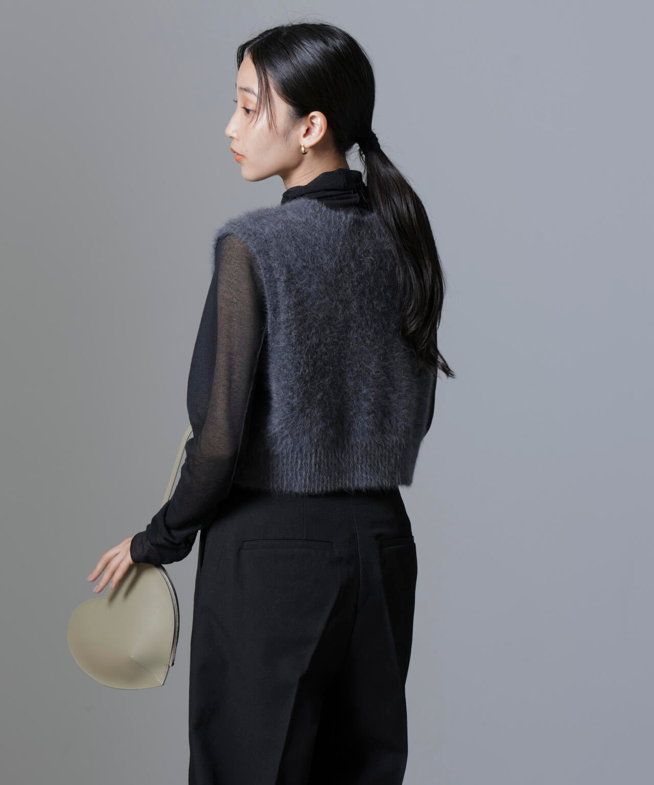 フォックスカシミヤニットベスト