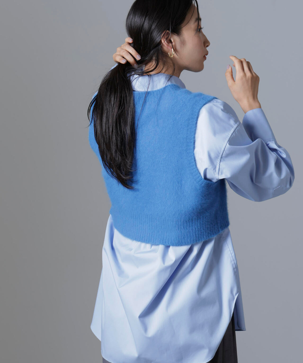 フォックスカシミヤニットベスト