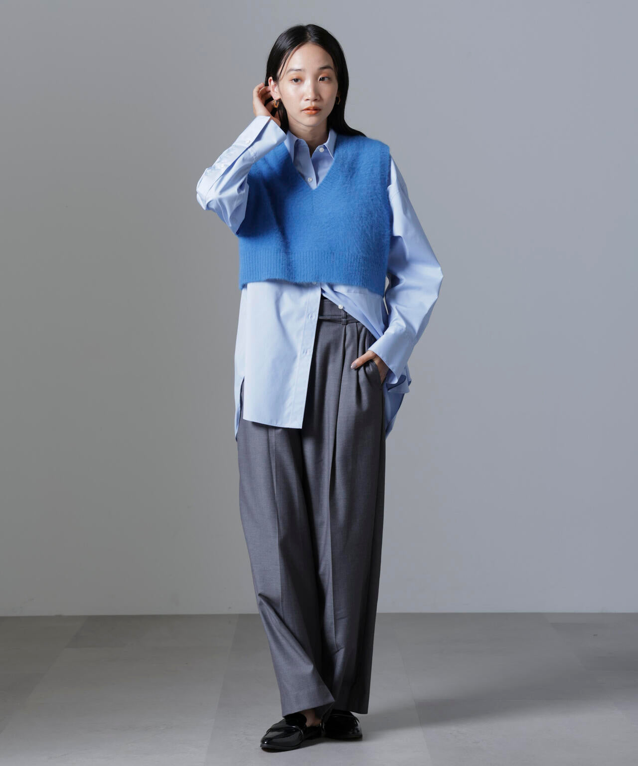 フォックスカシミヤニットベスト