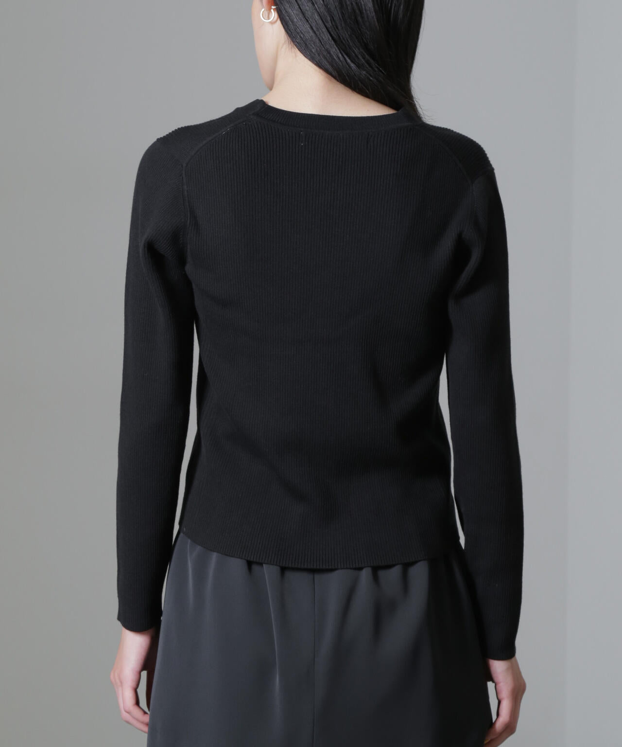 CICA＆UVカット加工Vネックリブカーディガン