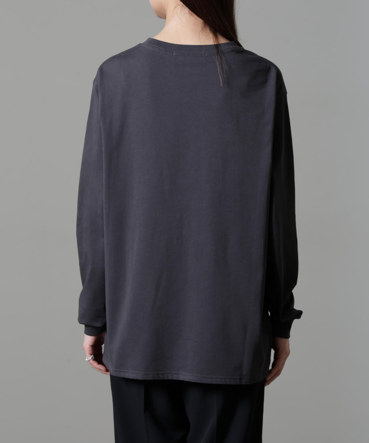 レタードロゴプリントロングスリーブTシャツ
