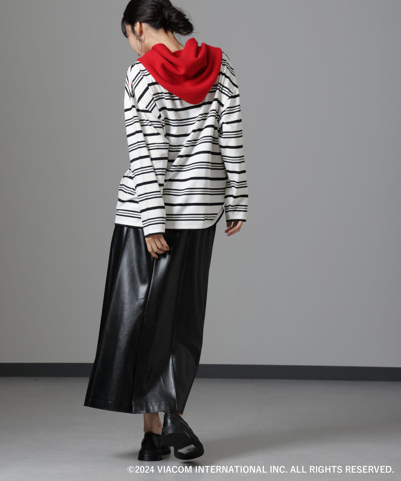 Emily in Paris×FUDGE 別注ボーダーロンT