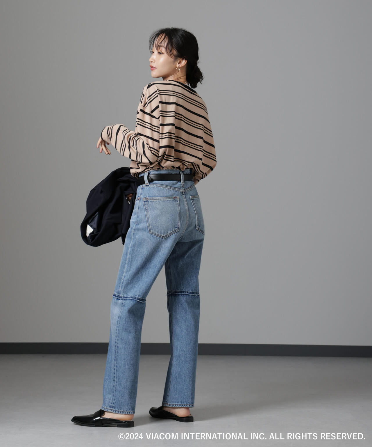 Emily in Paris×FUDGE 別注ボーダーロンT