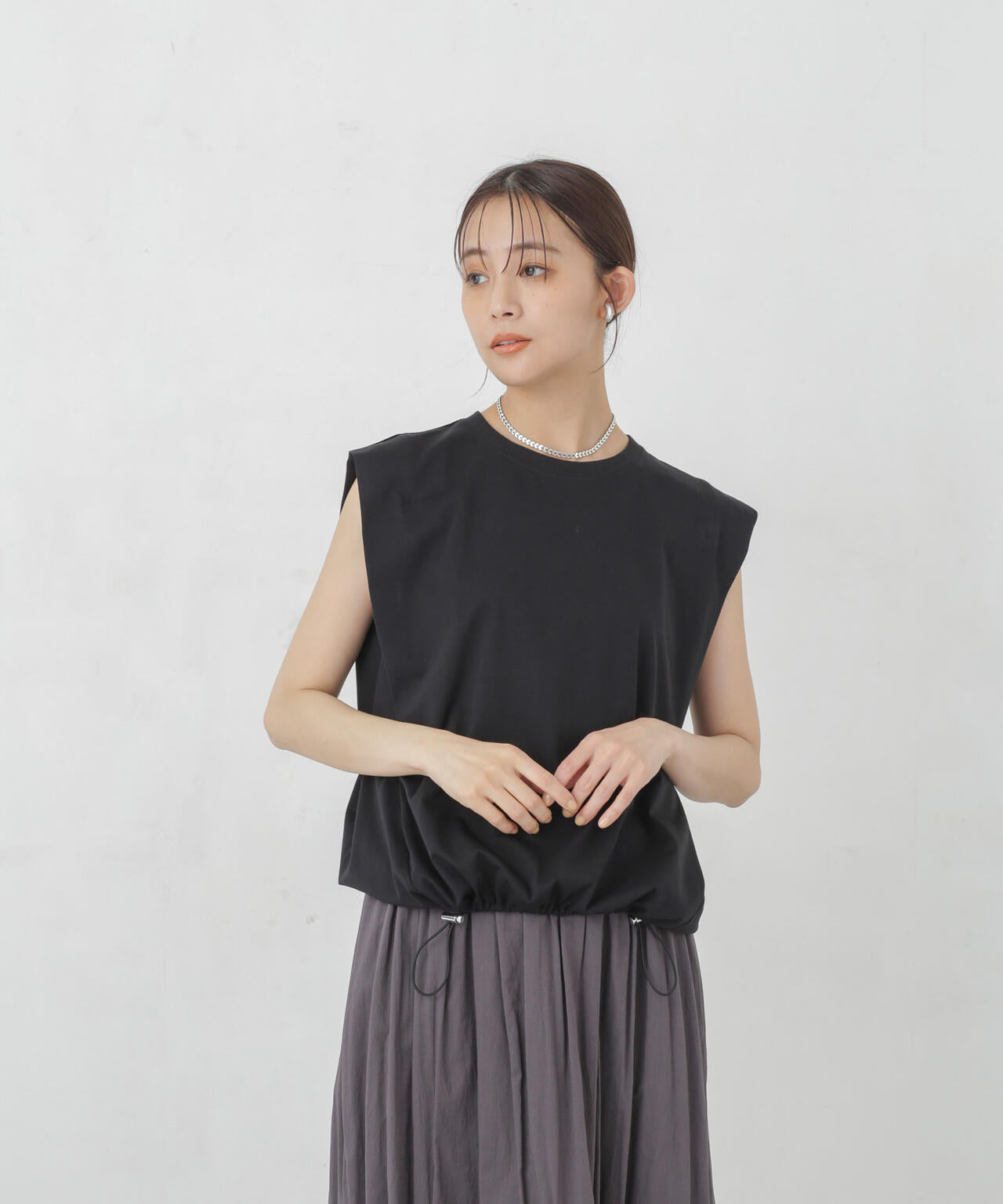 Polygiene ドロストカットトップス