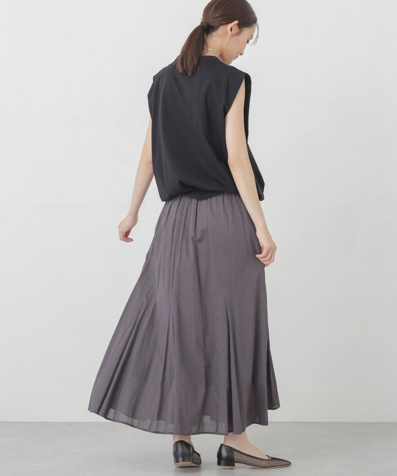 Polygiene ドロストカットトップス
