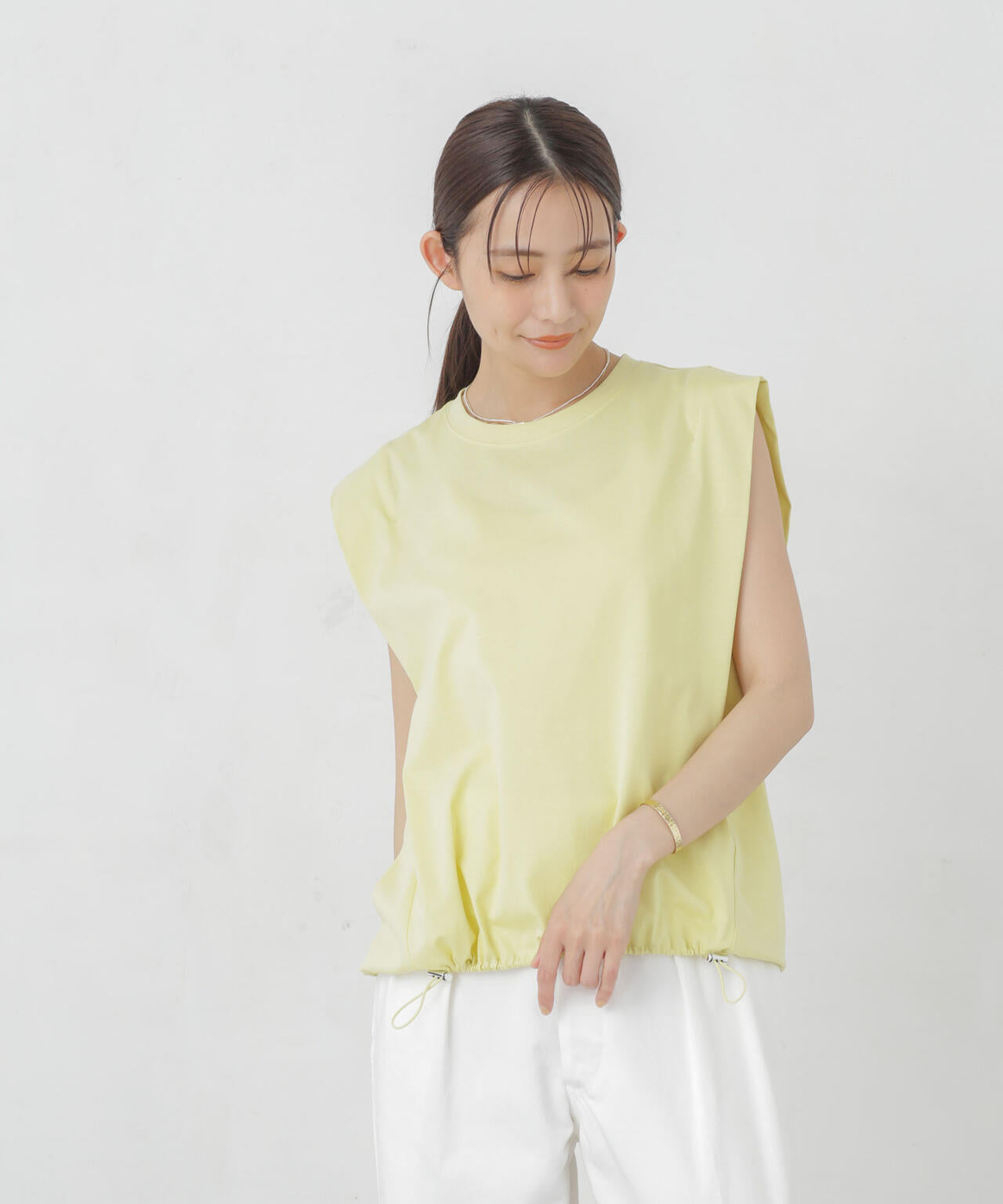 Polygiene ドロストカットトップス