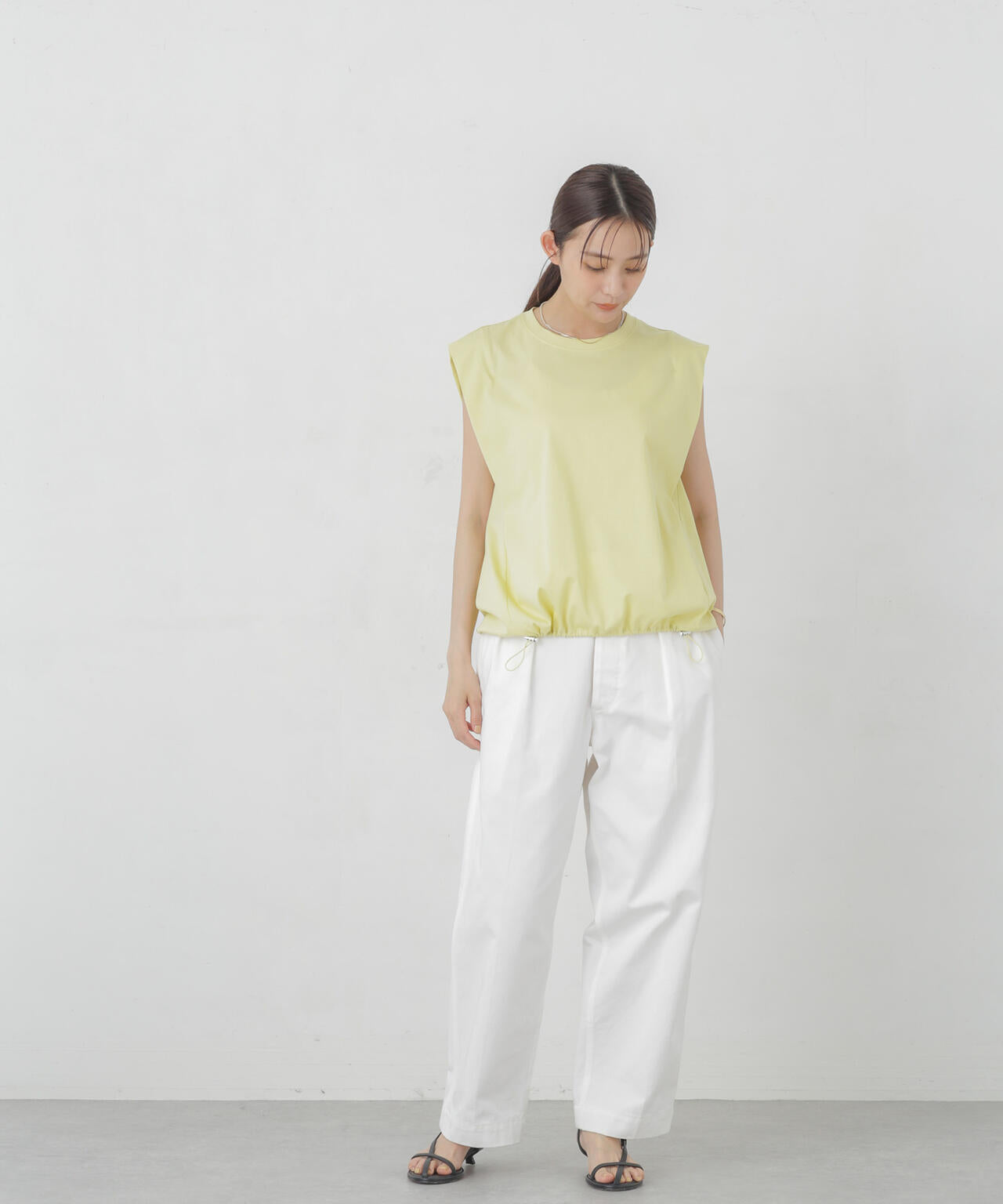 Polygiene ドロストカットトップス