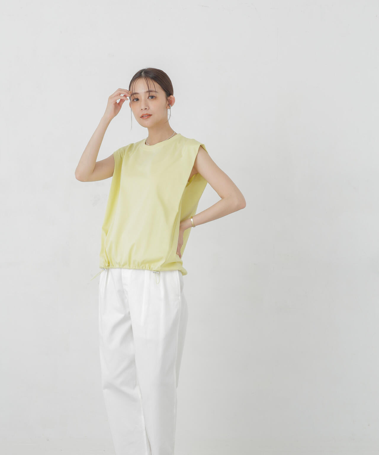 Polygiene ドロストカットトップス