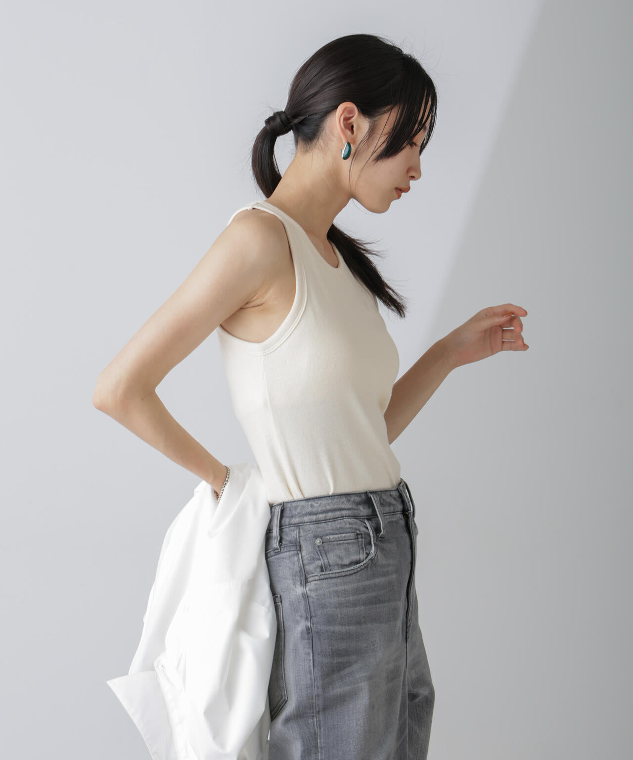 カップ付きアメスリタンクトップ