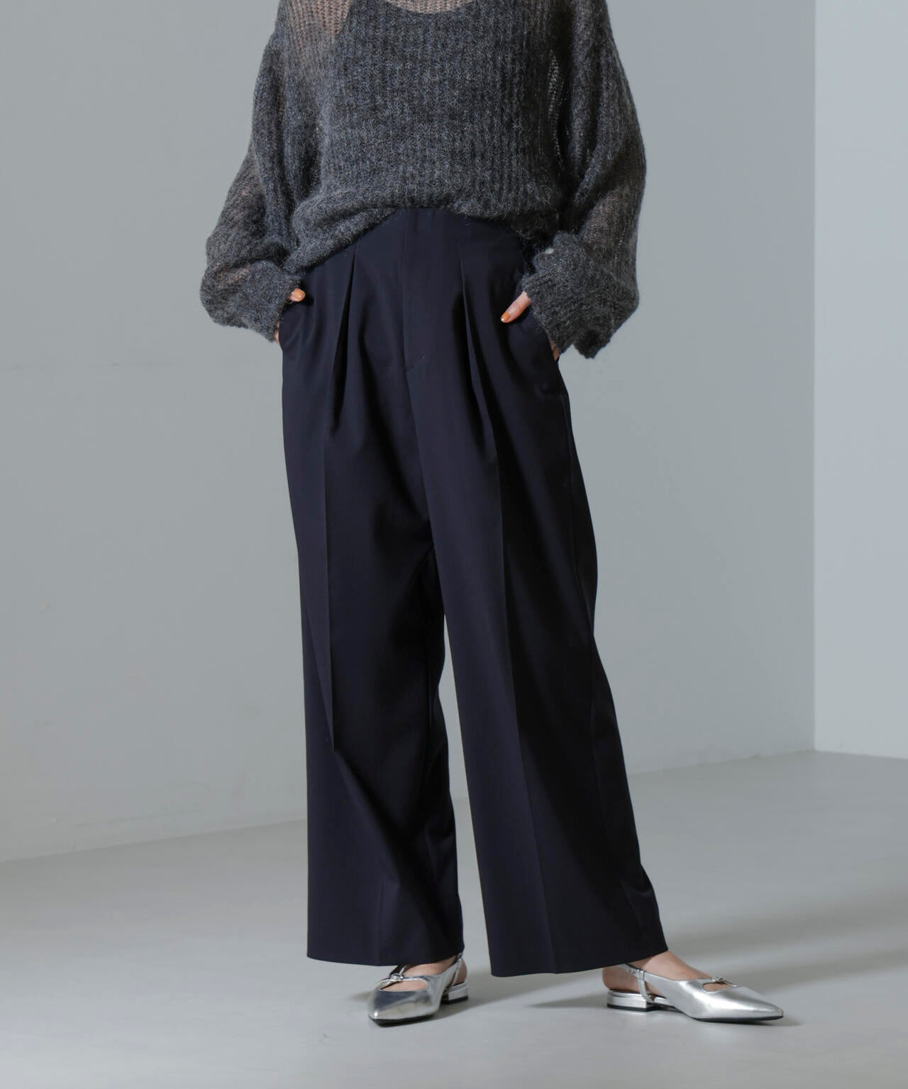 ドライウェザーストレッチ インタックワイドパンツ(セットアップ可)