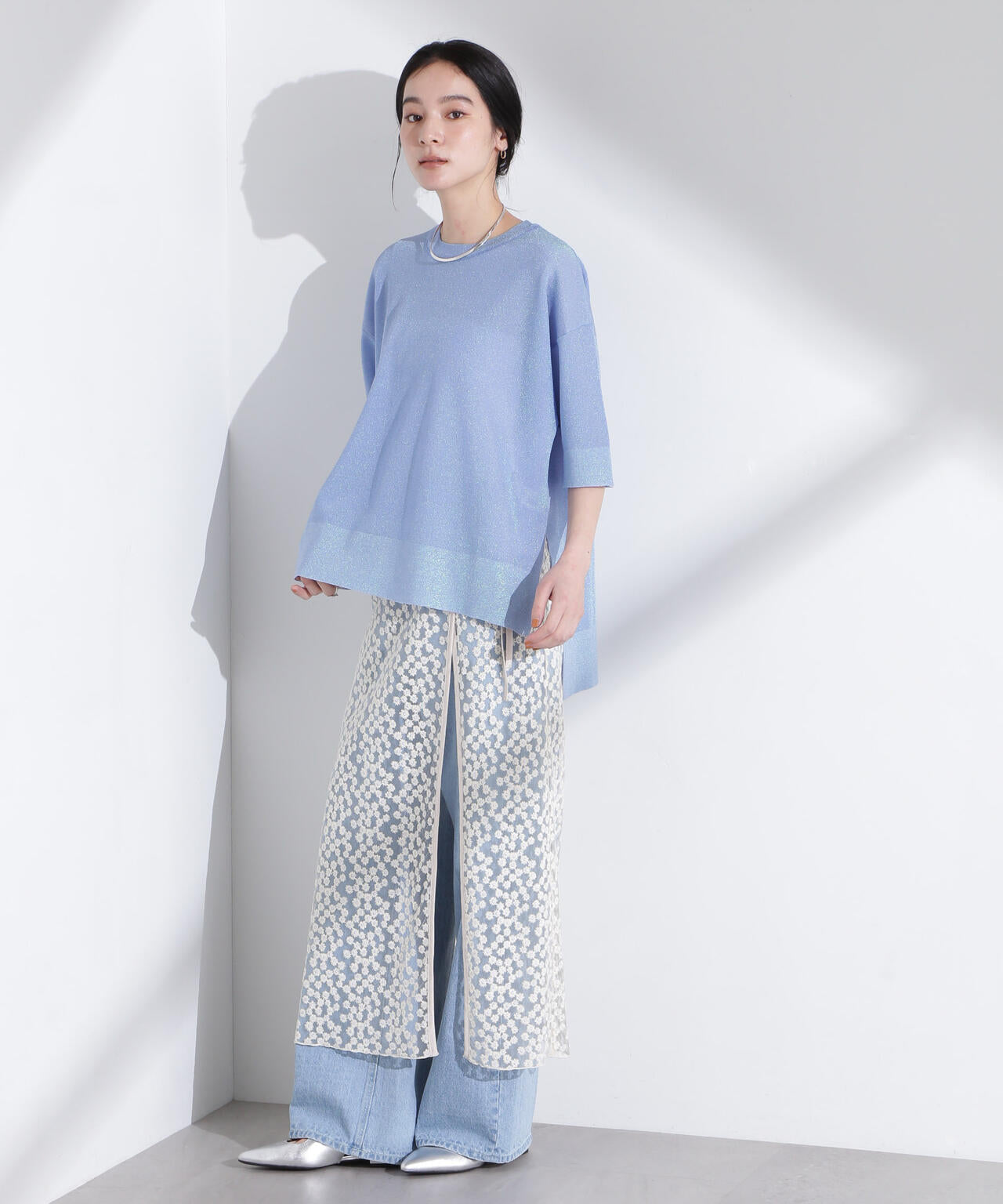 オーロララメシアースムースニットTシャツ