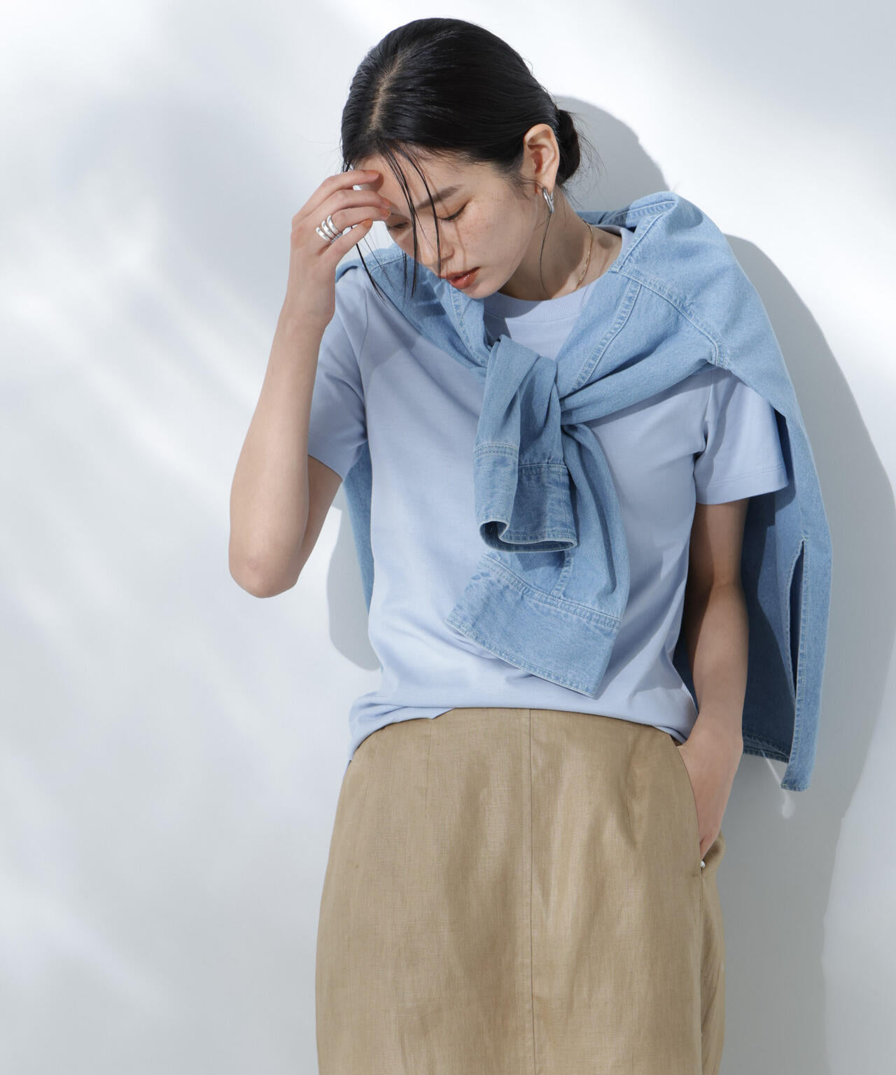 Anti Soaked(R) 汗染み防止カラフルクルーTシャツ