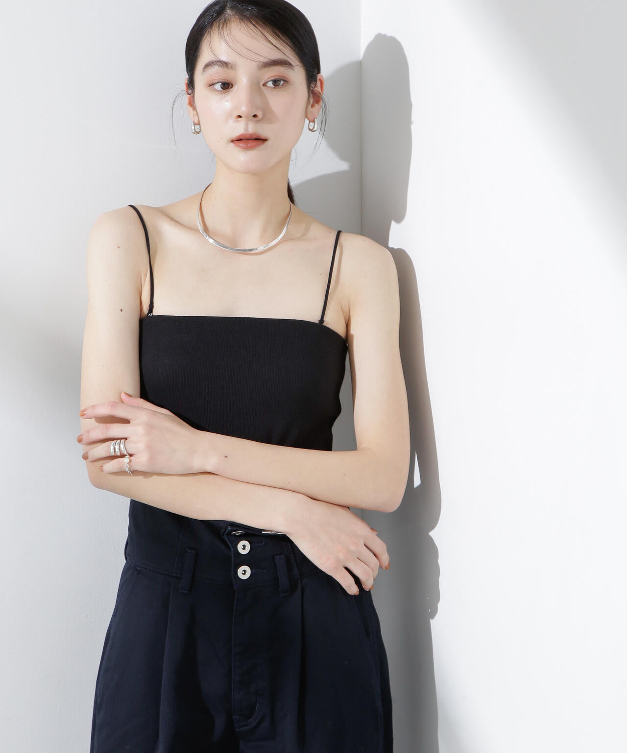 カップ付き2wayキャミベアトップ