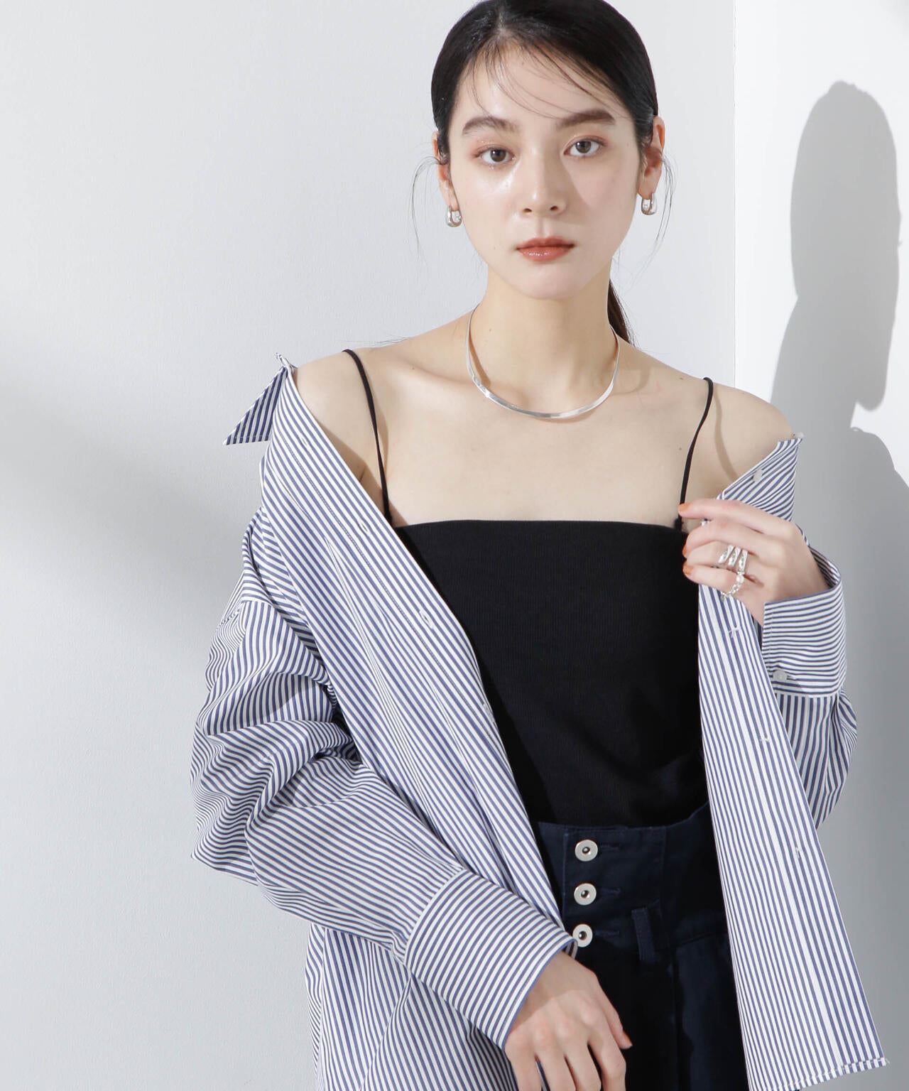 カップ付き2wayキャミベアトップ