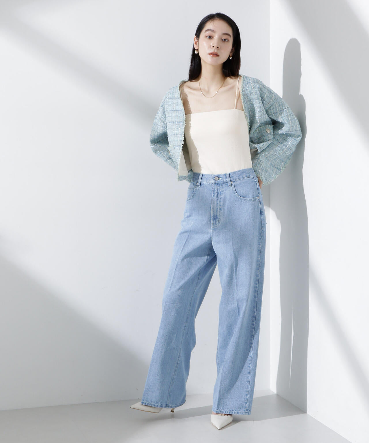 カップ付き2wayキャミベアトップ