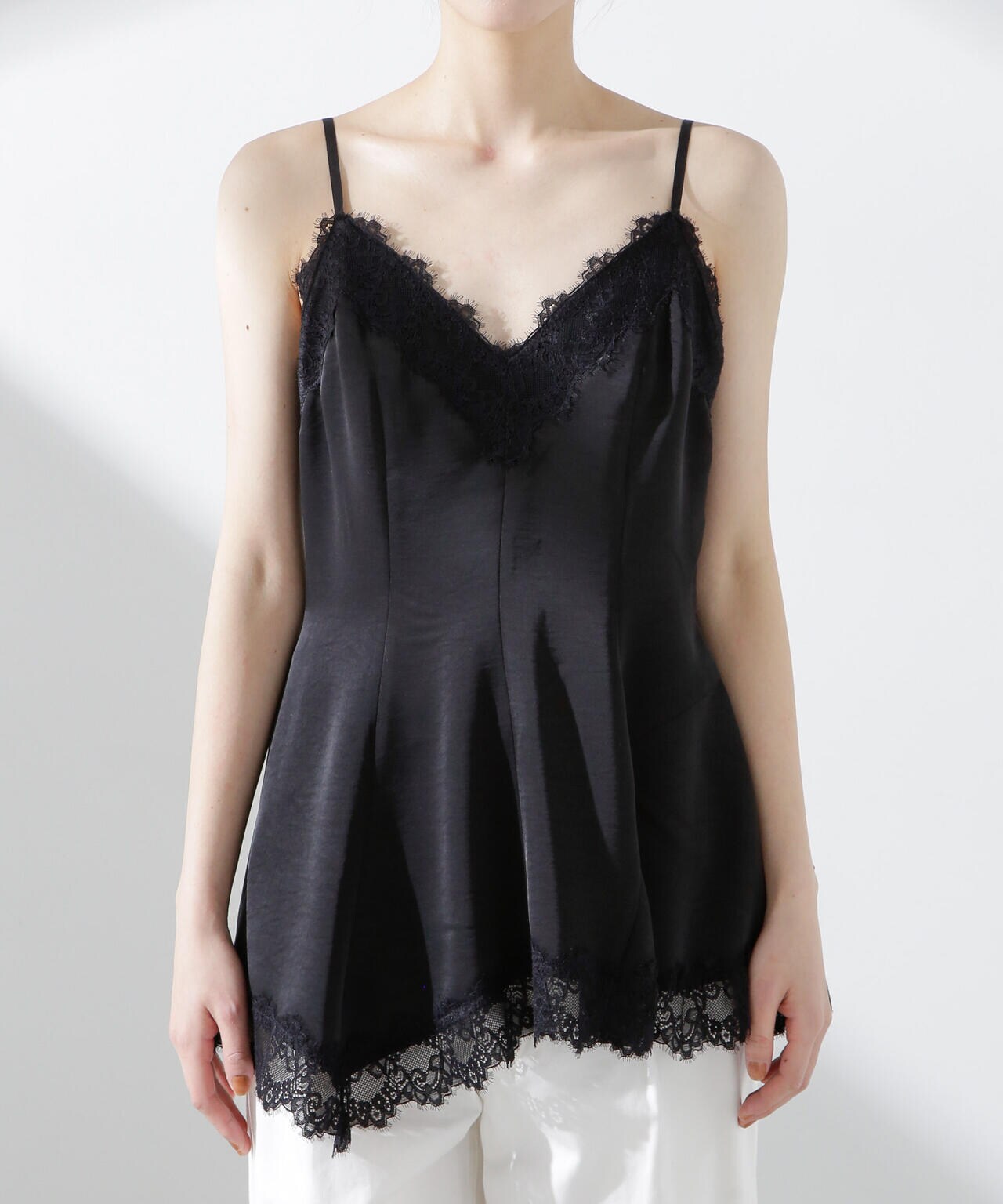 アシンメトリーレースミニワンピース