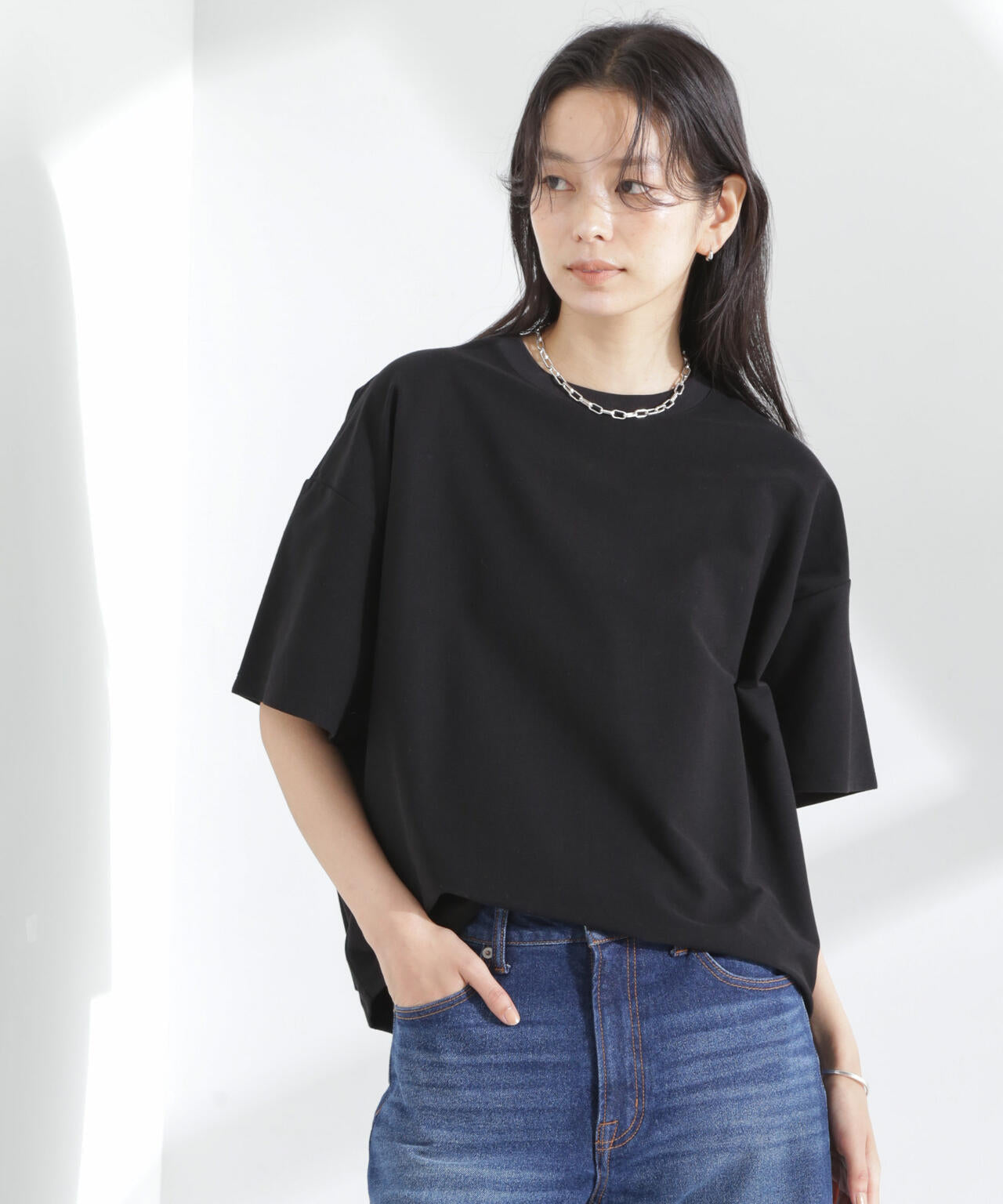 「MC」coveross(R)ツイル調 冷感プレーティング天竺Tシャツ