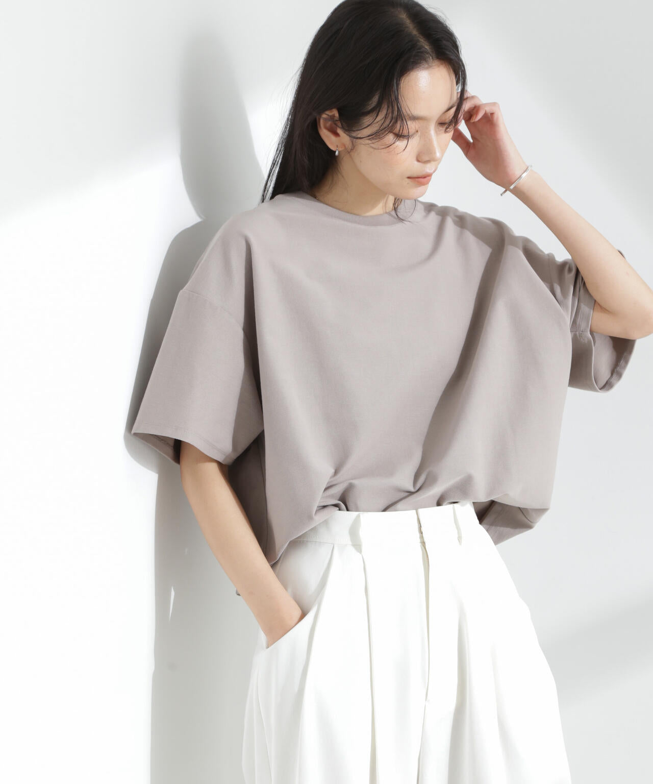 「MC」coveross(R)ツイル調 冷感プレーティング天竺Tシャツ