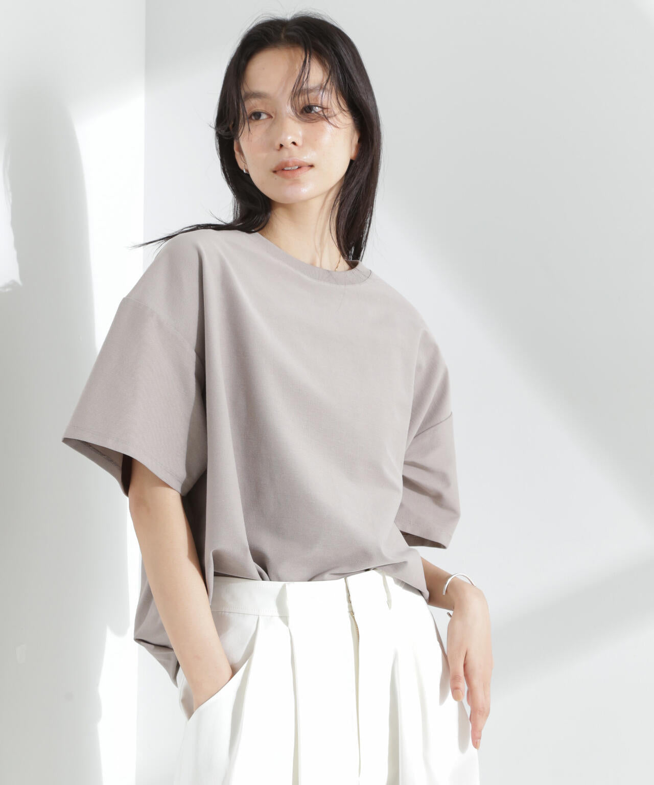 「MC」coveross(R)ツイル調 冷感プレーティング天竺Tシャツ