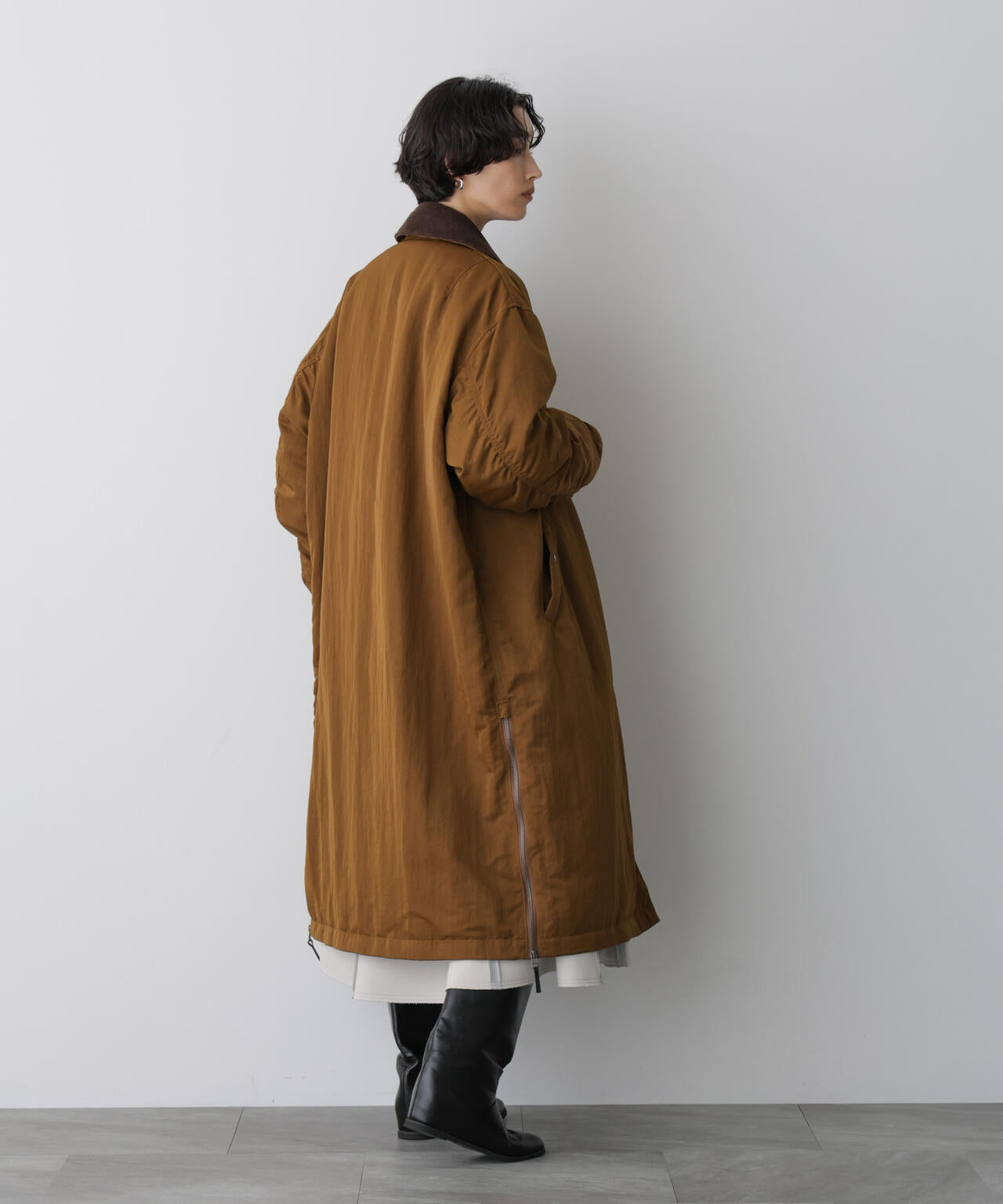 「STEVELOUR」「西川ダウン(R)」ミリタリーロングコート