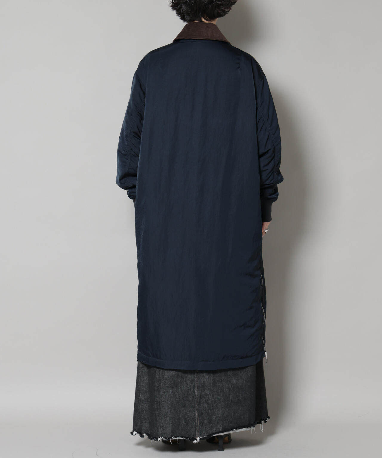「STEVELOUR」「西川ダウン(R)」ミリタリーロングコート