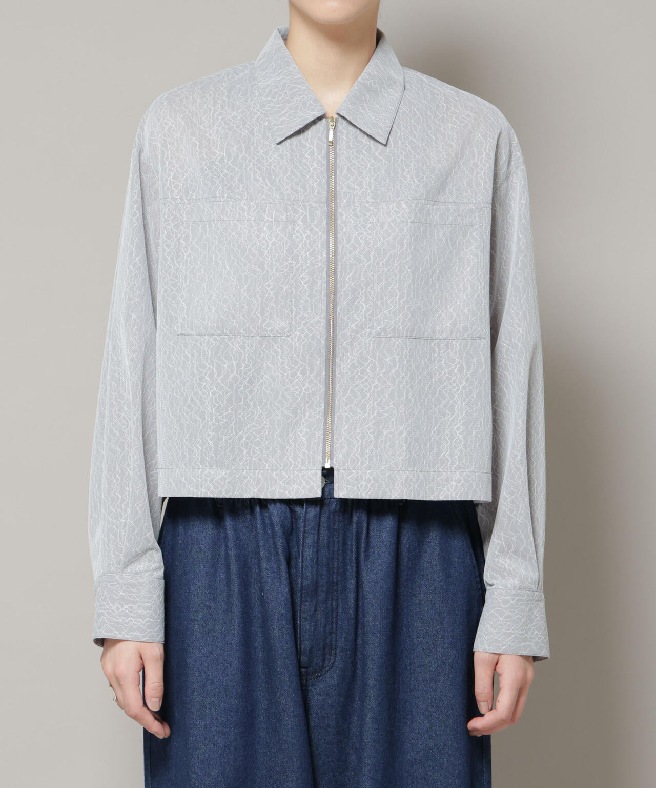 レースボンディングシャツブルゾン
