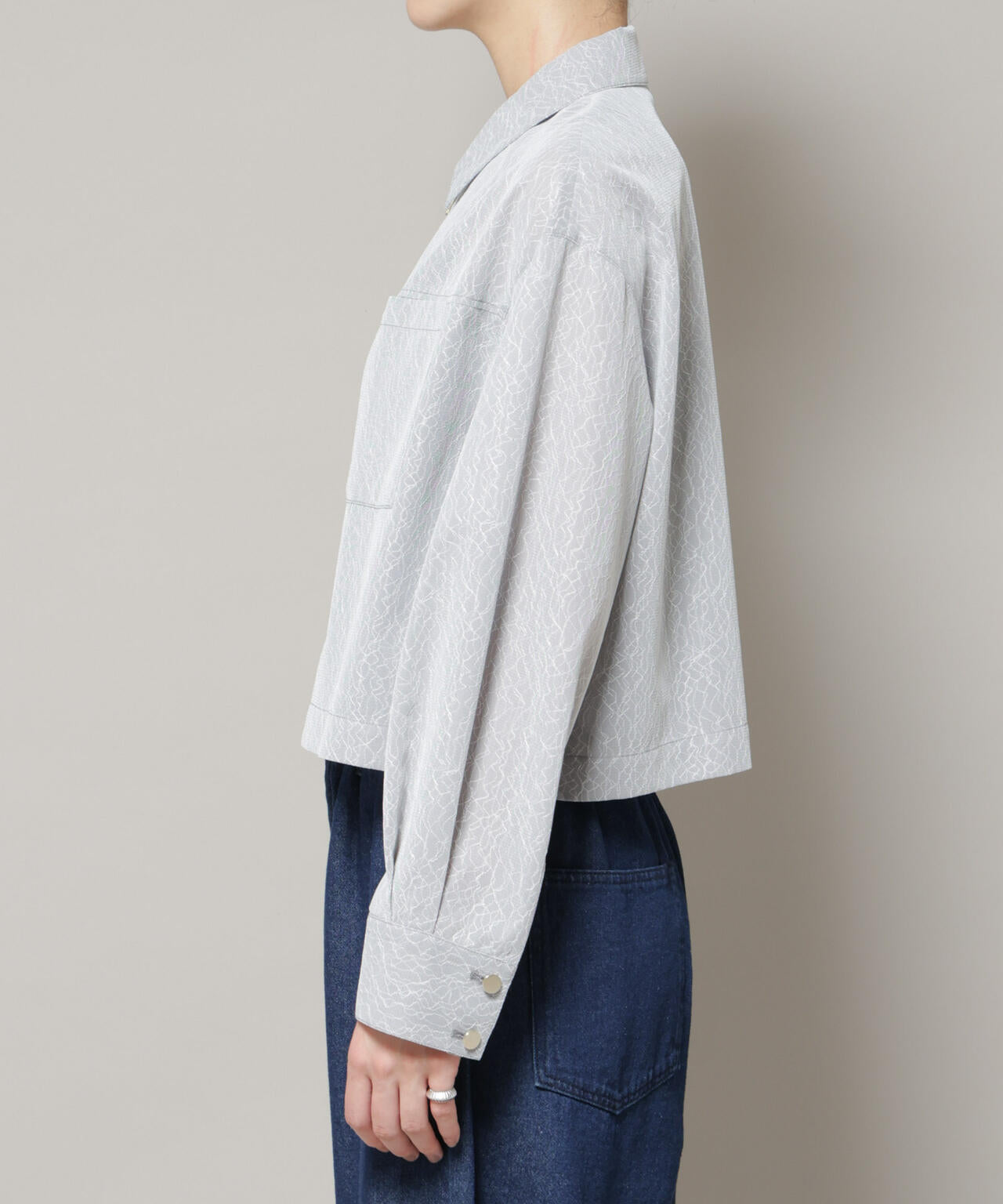 レースボンディングシャツブルゾン