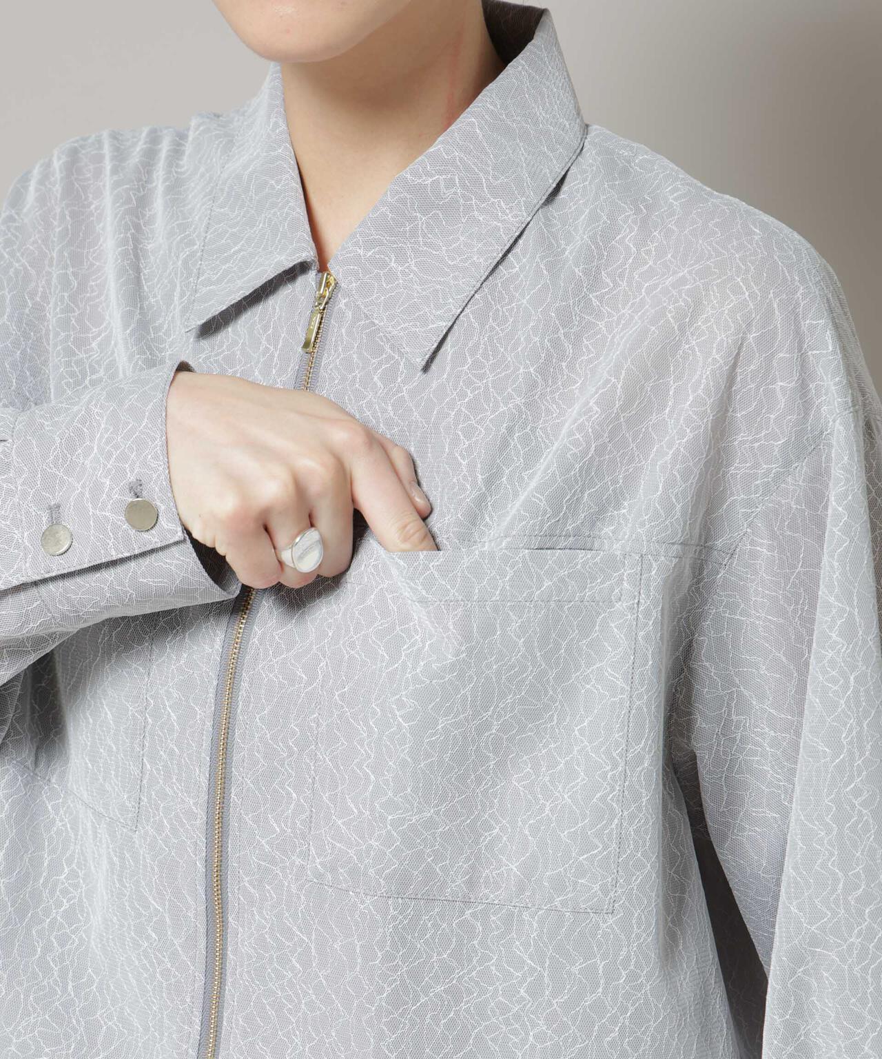 レースボンディングシャツブルゾン