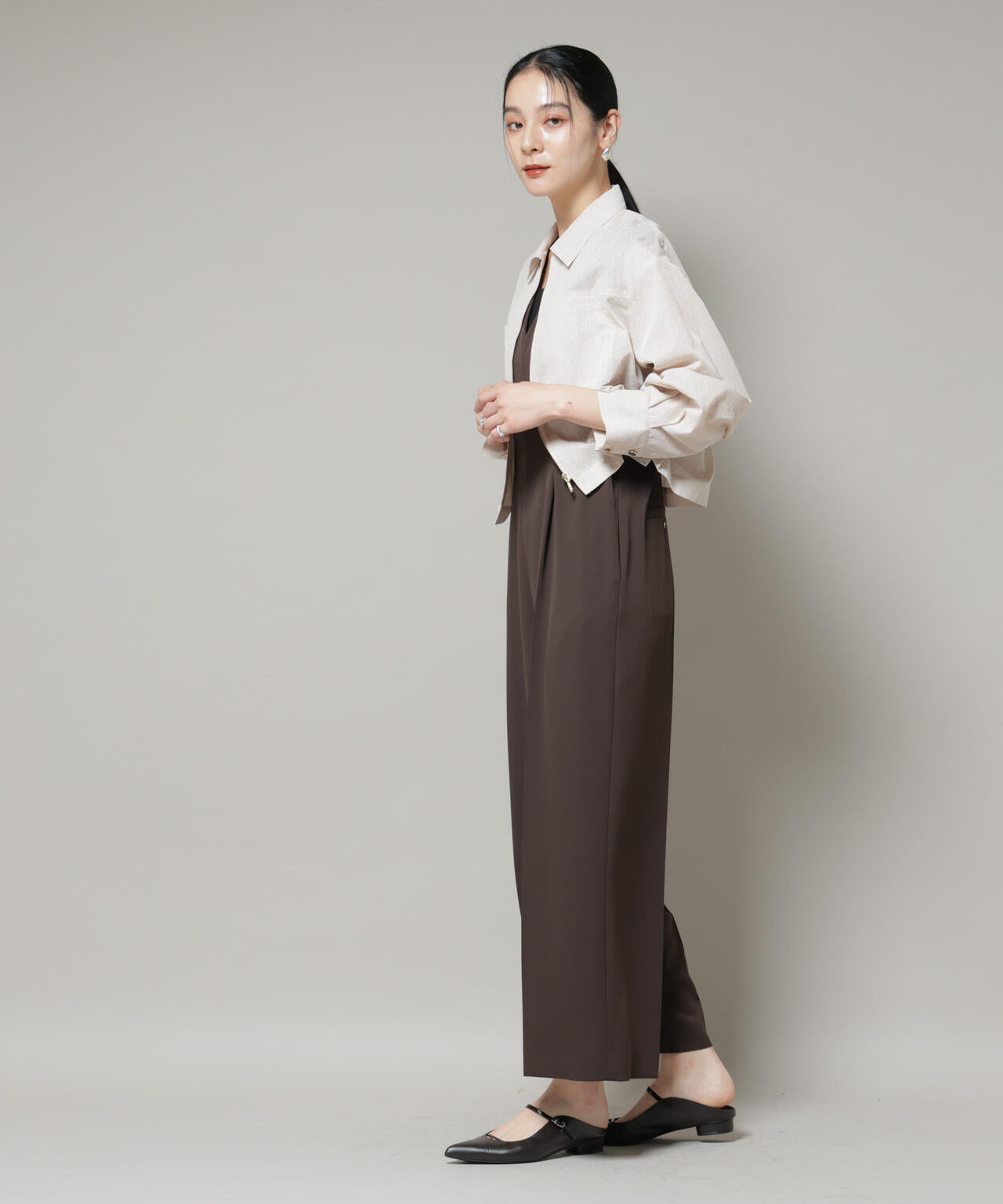 レースボンディングシャツブルゾン