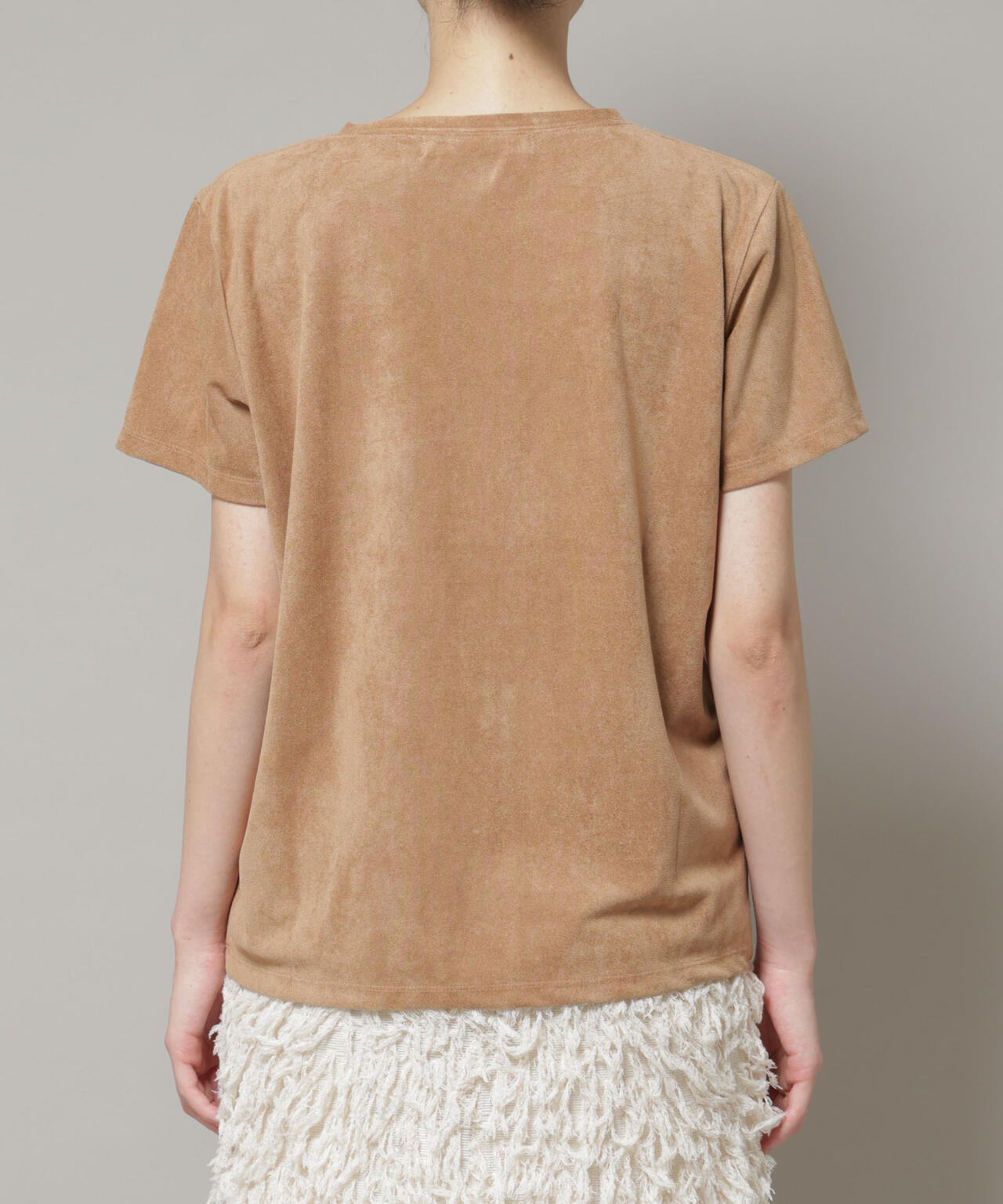 フェイクスエードTシャツ