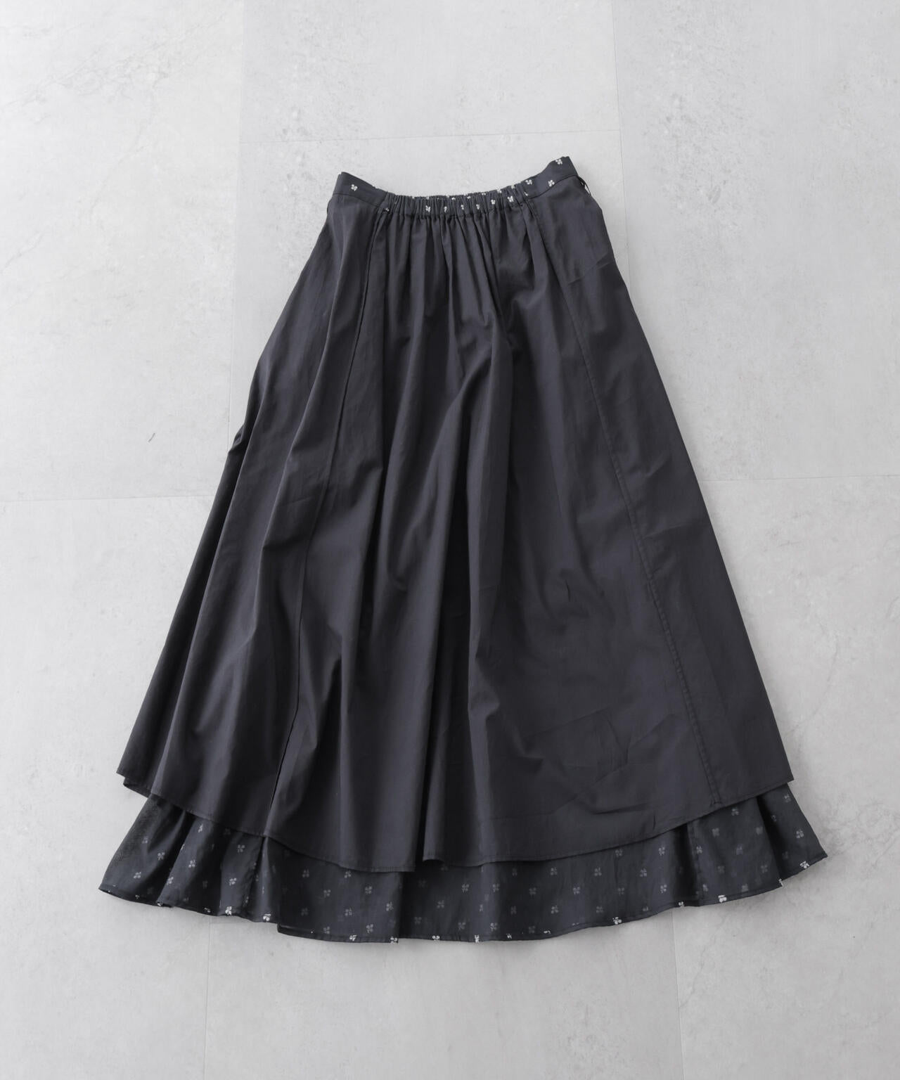 made in india コットンフロッキーフラワースカート